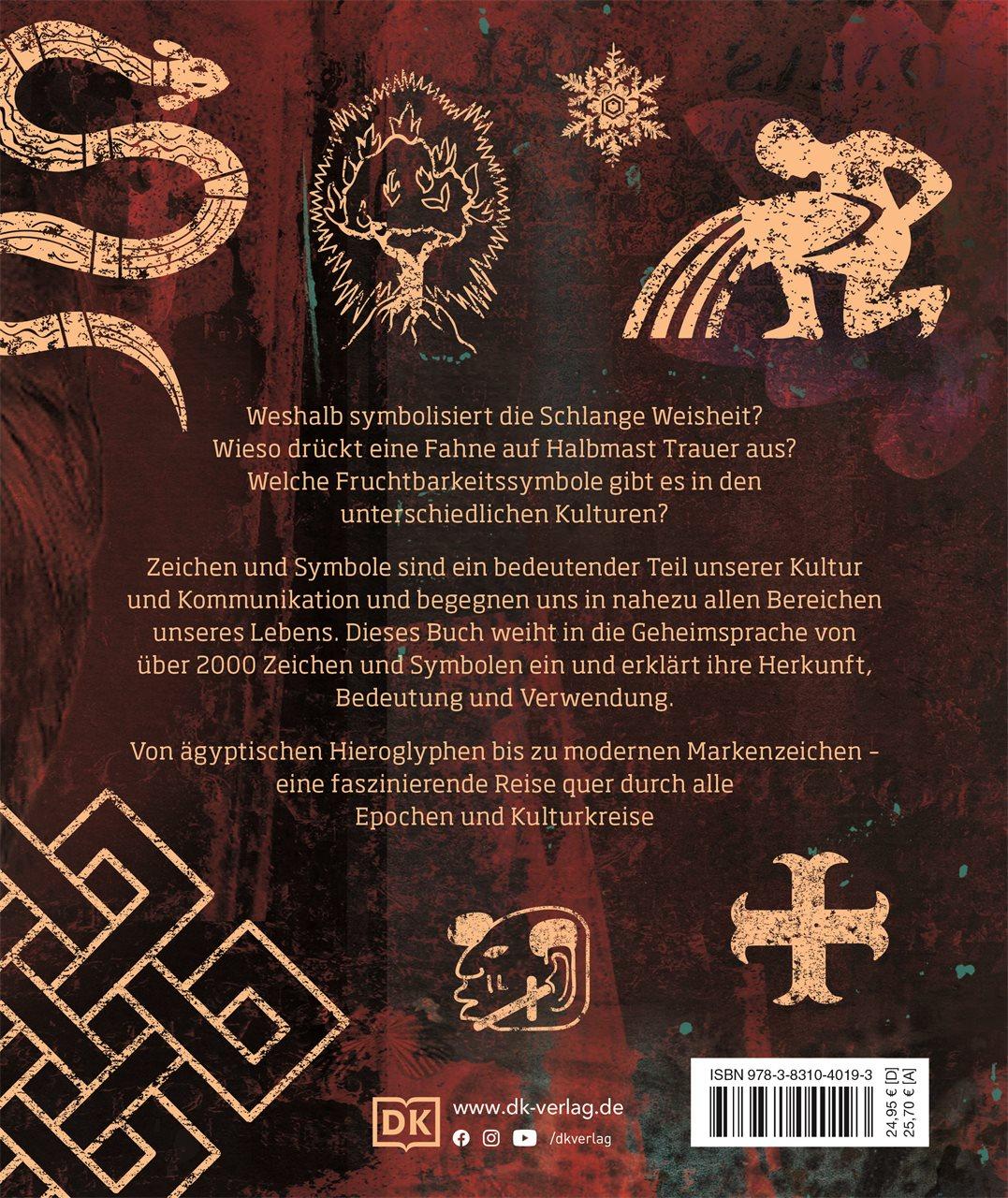 Rückseitencover Zeichen und Symbole