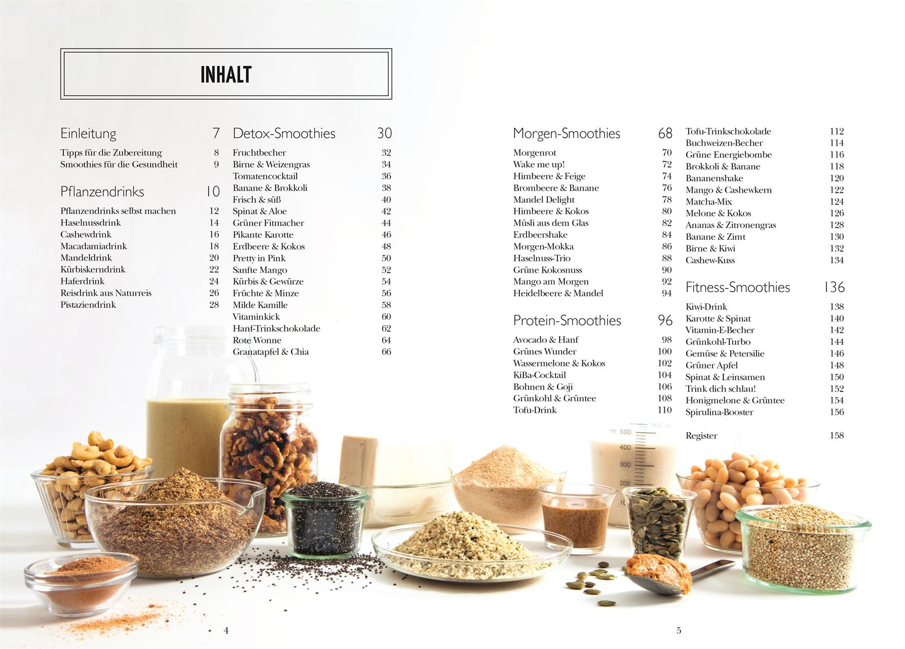 Beispielinhalt (Bild) Vegane Smoothies
