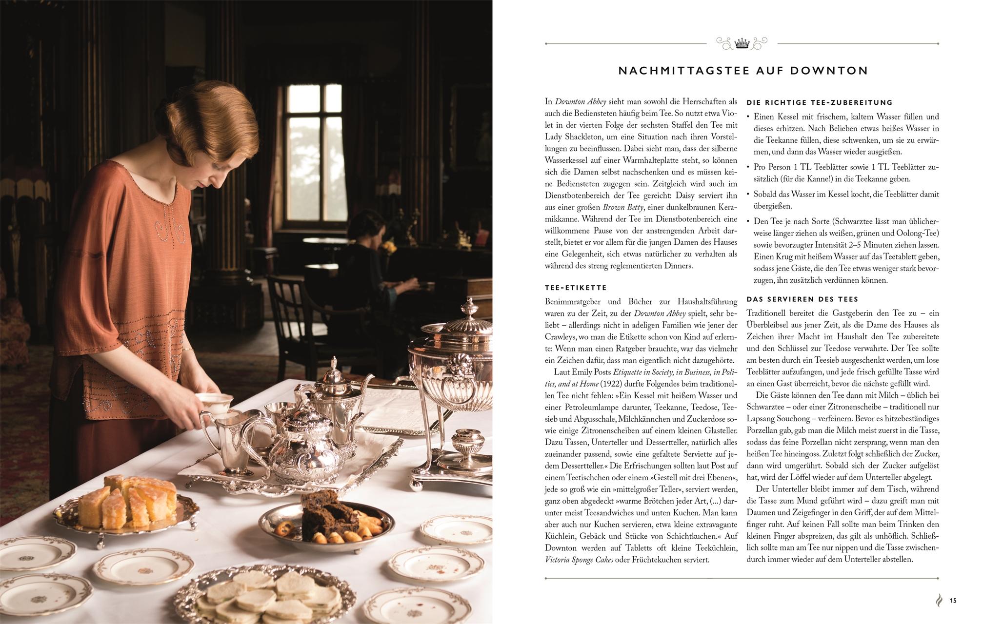 Beispielinhalt (Bild) Das offizielle Buch. Downton Abbey Teatime