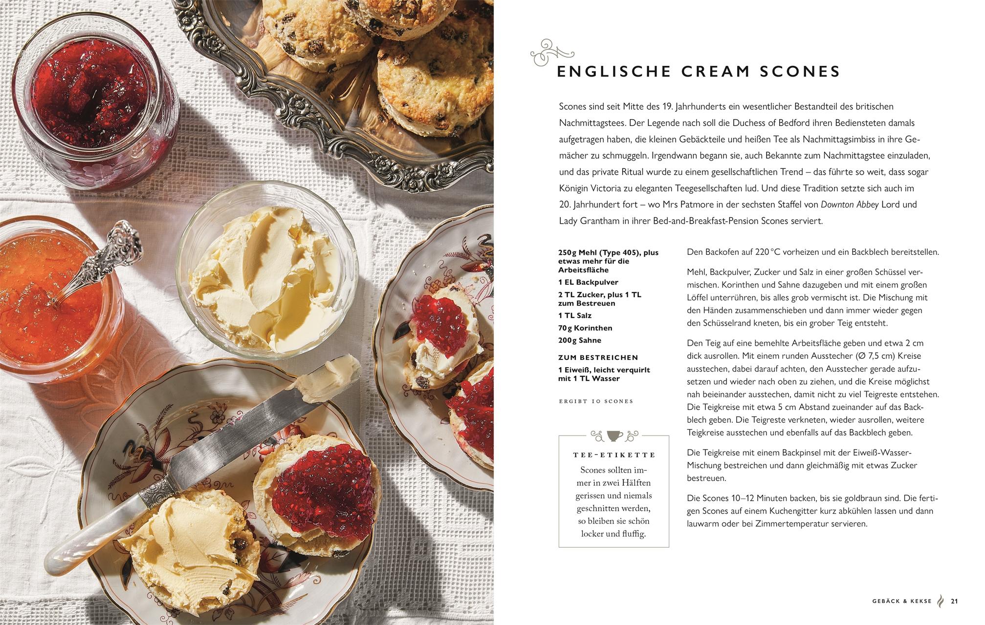 Beispielinhalt (Bild) Das offizielle Buch. Downton Abbey Teatime