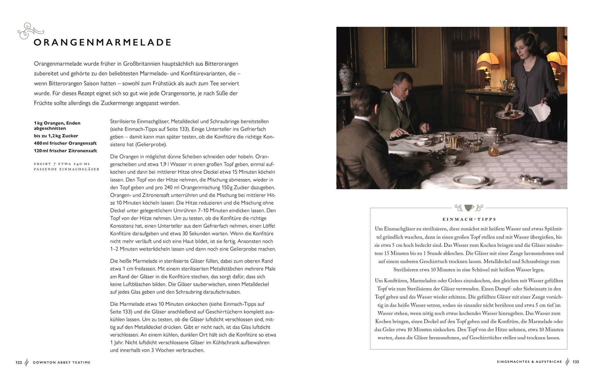 Beispielinhalt (Bild) Das offizielle Buch. Downton Abbey Teatime