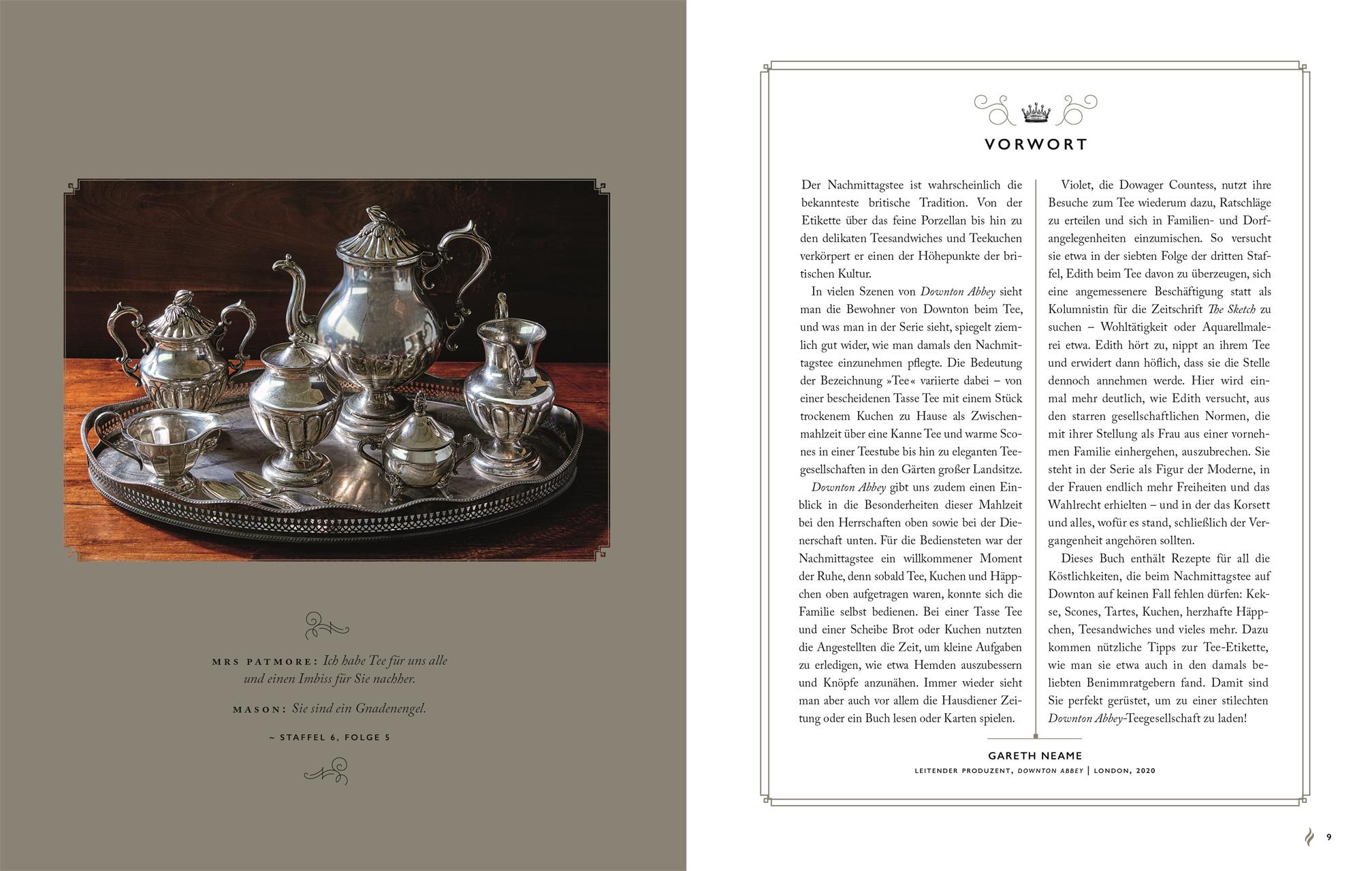 Beispielinhalt (Bild) Das offizielle Buch. Downton Abbey Teatime