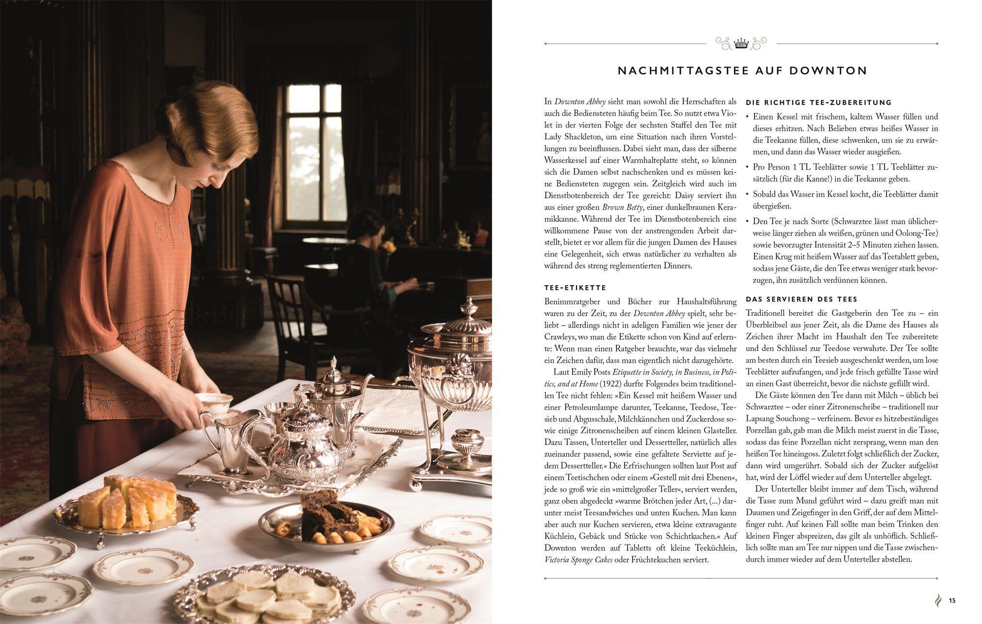 Beispielinhalt (Bild) Das offizielle Buch. Downton Abbey Teatime