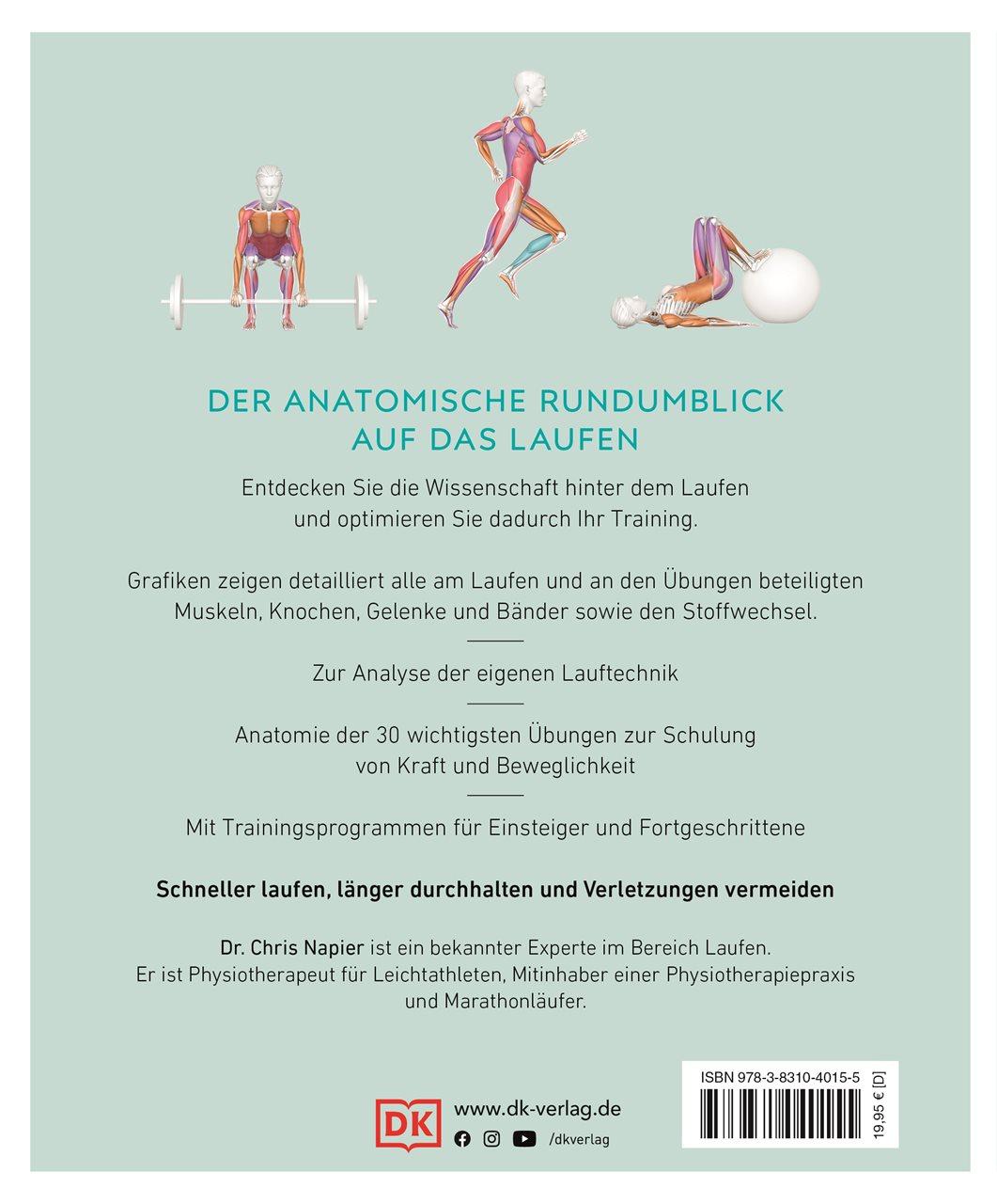 Rückseitencover Lauftraining - Die Anatomie verstehen