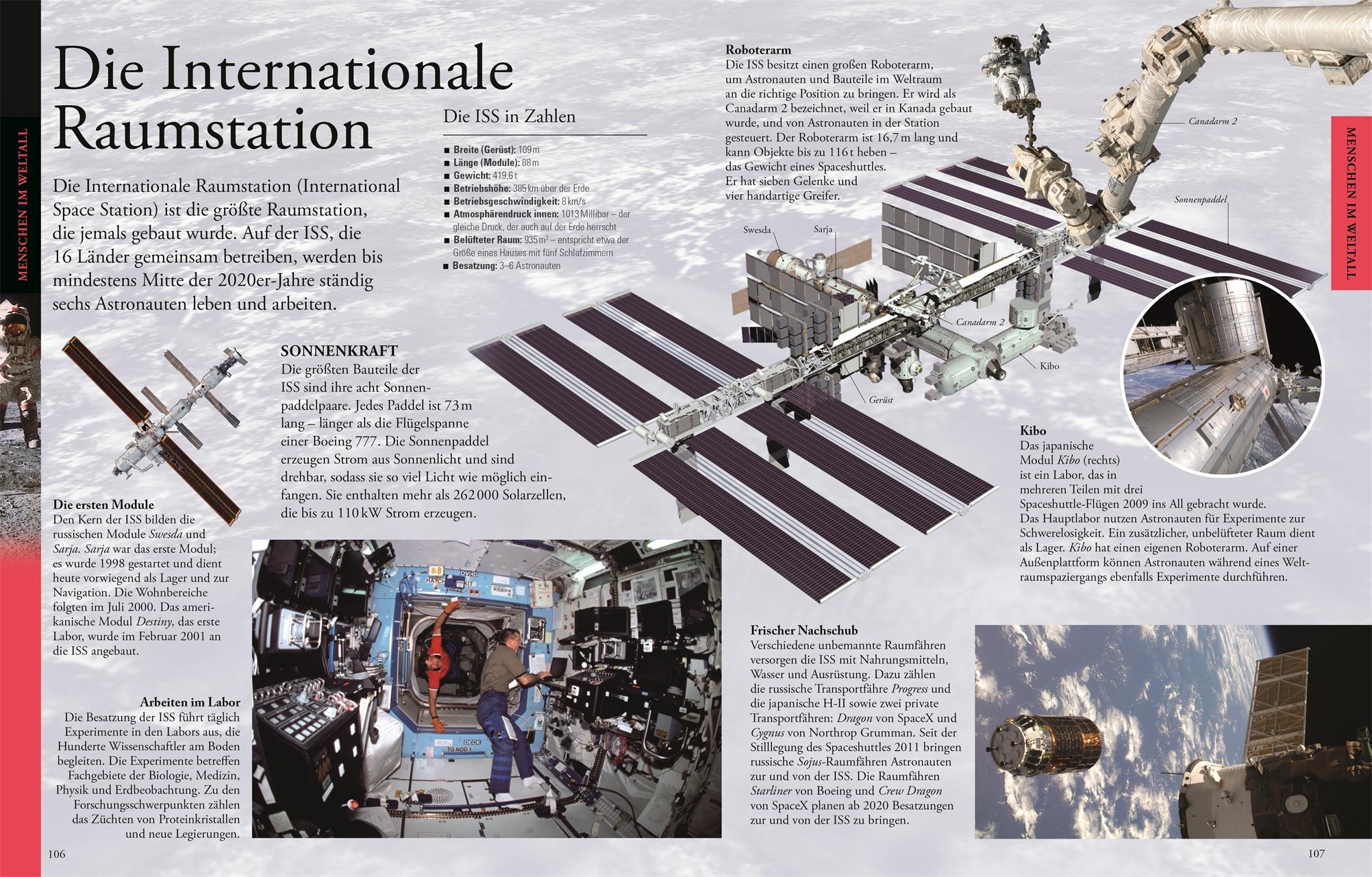 Beispielinhalt (Bild) Wissen für clevere Kids. Weltraum für clevere Kids