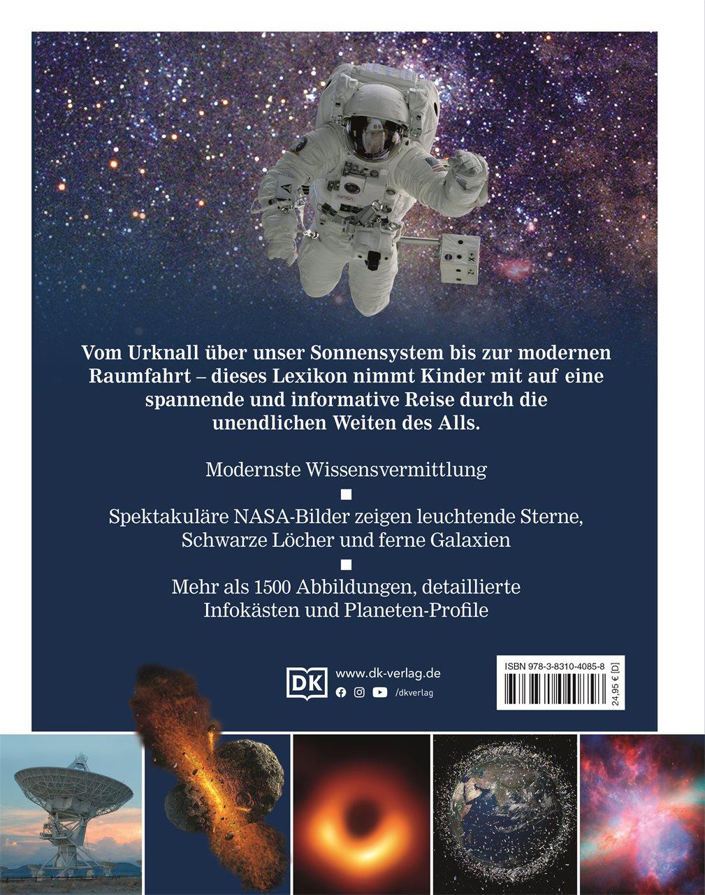 Rückseitencover Wissen für clevere Kids. Weltraum für clevere Kids