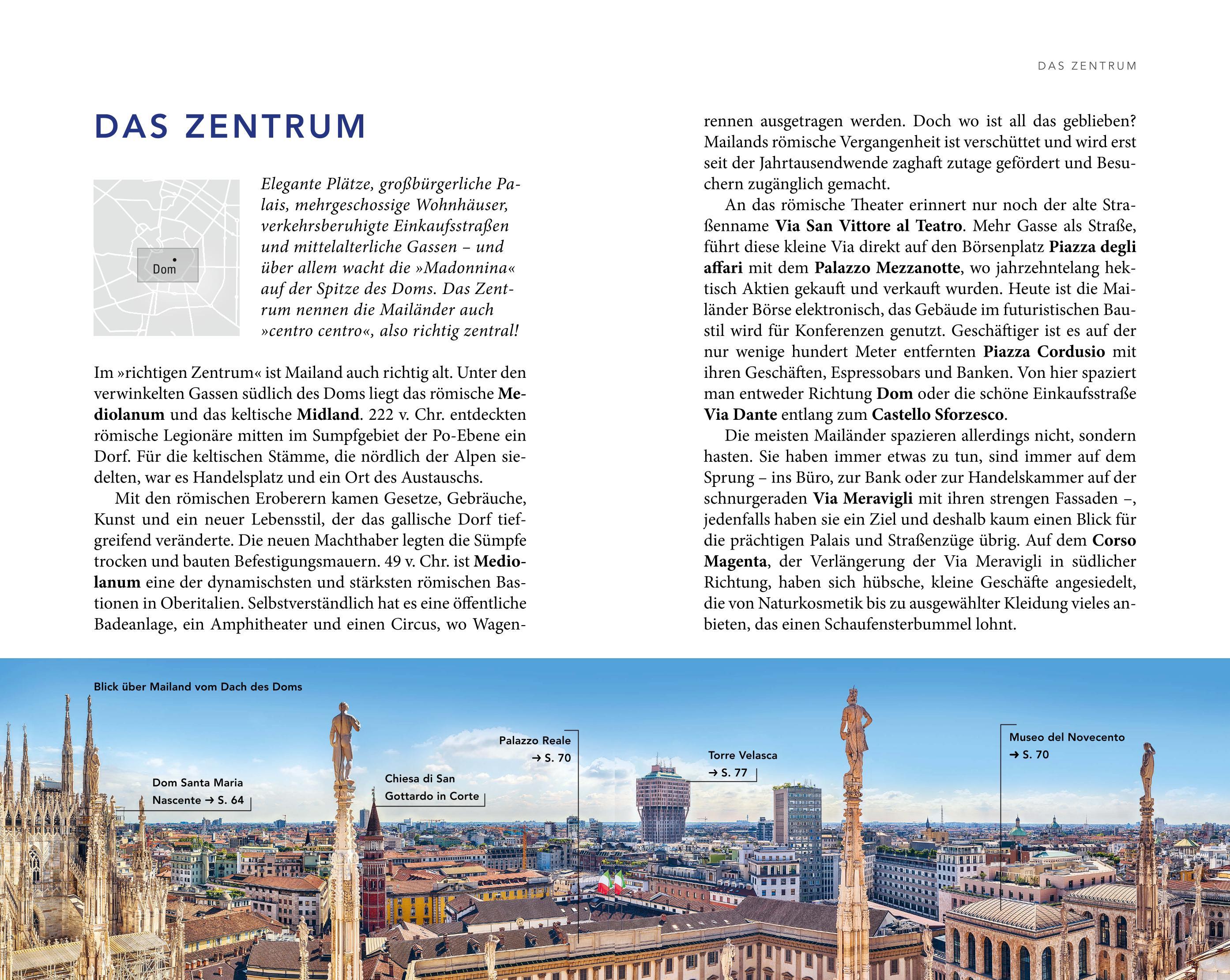 Beispielinhalt (Bild) MERIAN Reiseführer Mailand