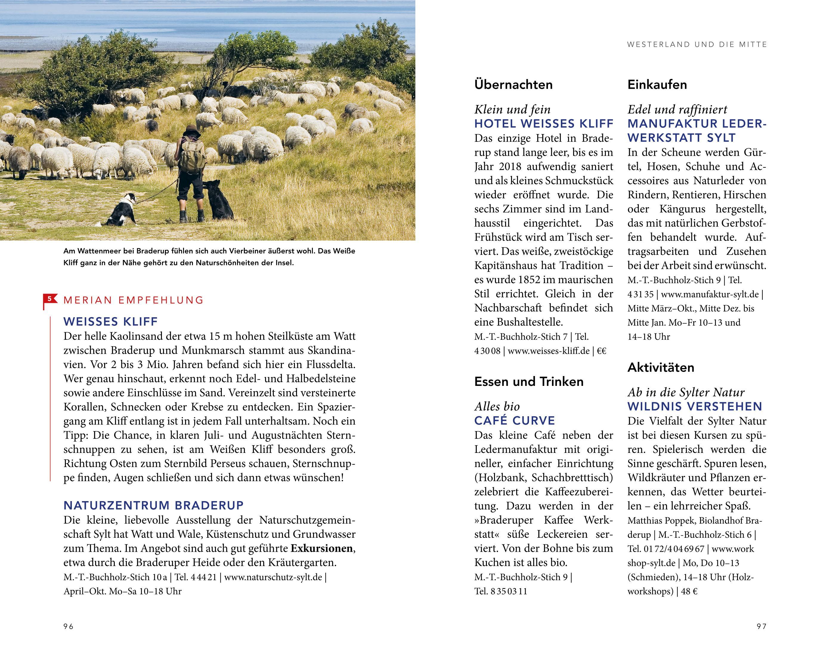 Beispielinhalt (Bild) MERIAN Reiseführer Sylt