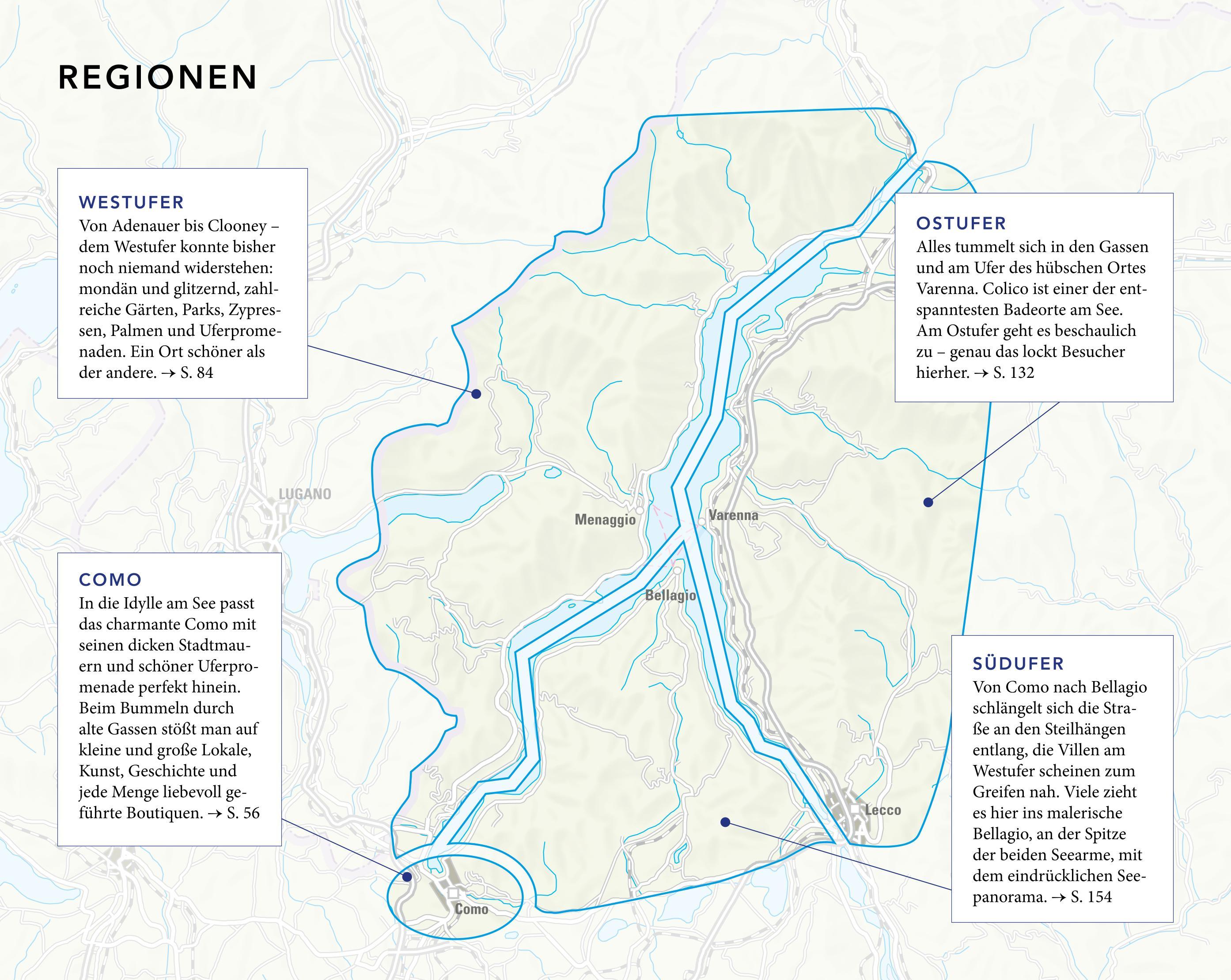 Beispielinhalt (Bild) MERIAN Reiseführer Comer See