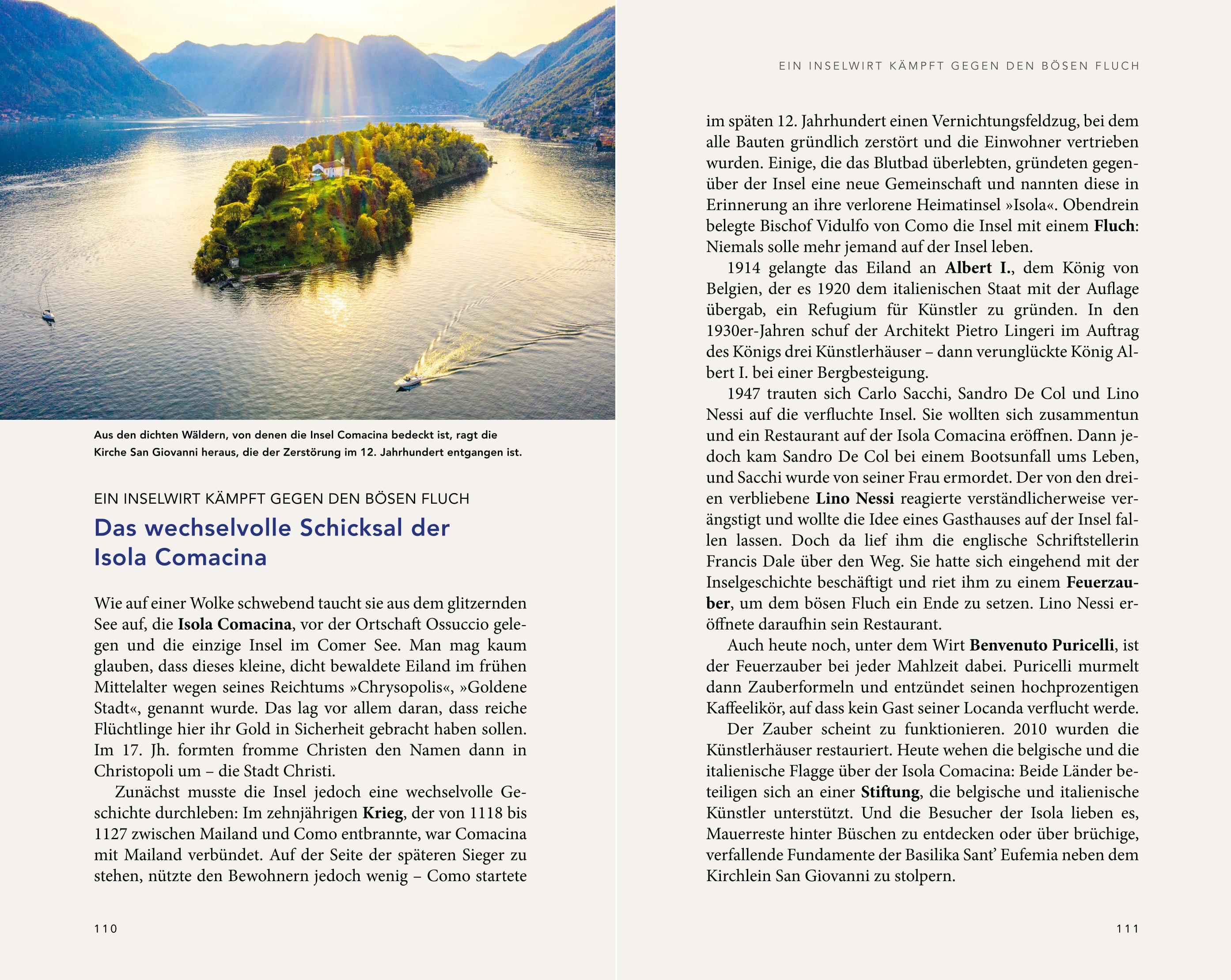 Beispielinhalt (Bild) MERIAN Reiseführer Comer See