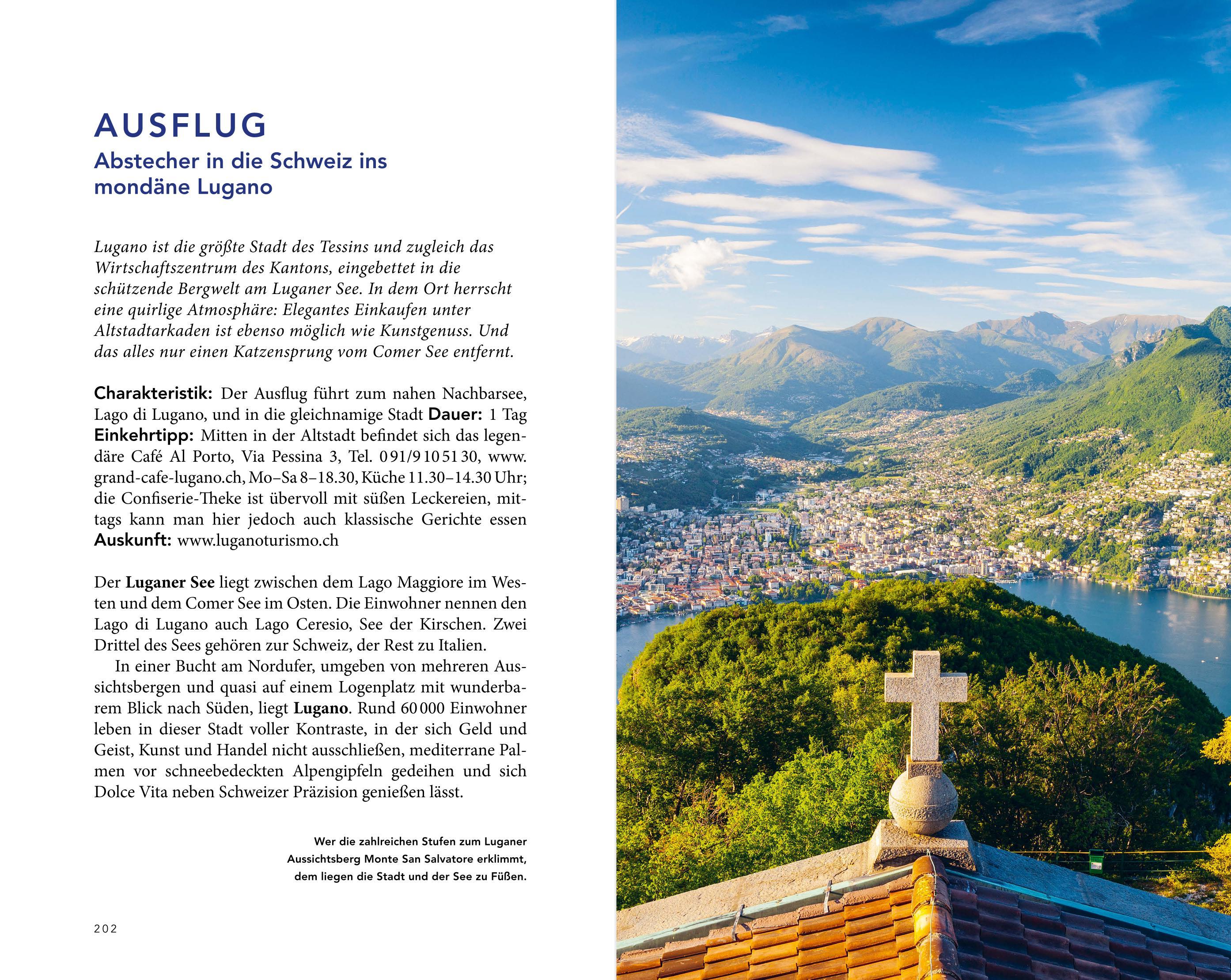 Beispielinhalt (Bild) MERIAN Reiseführer Comer See