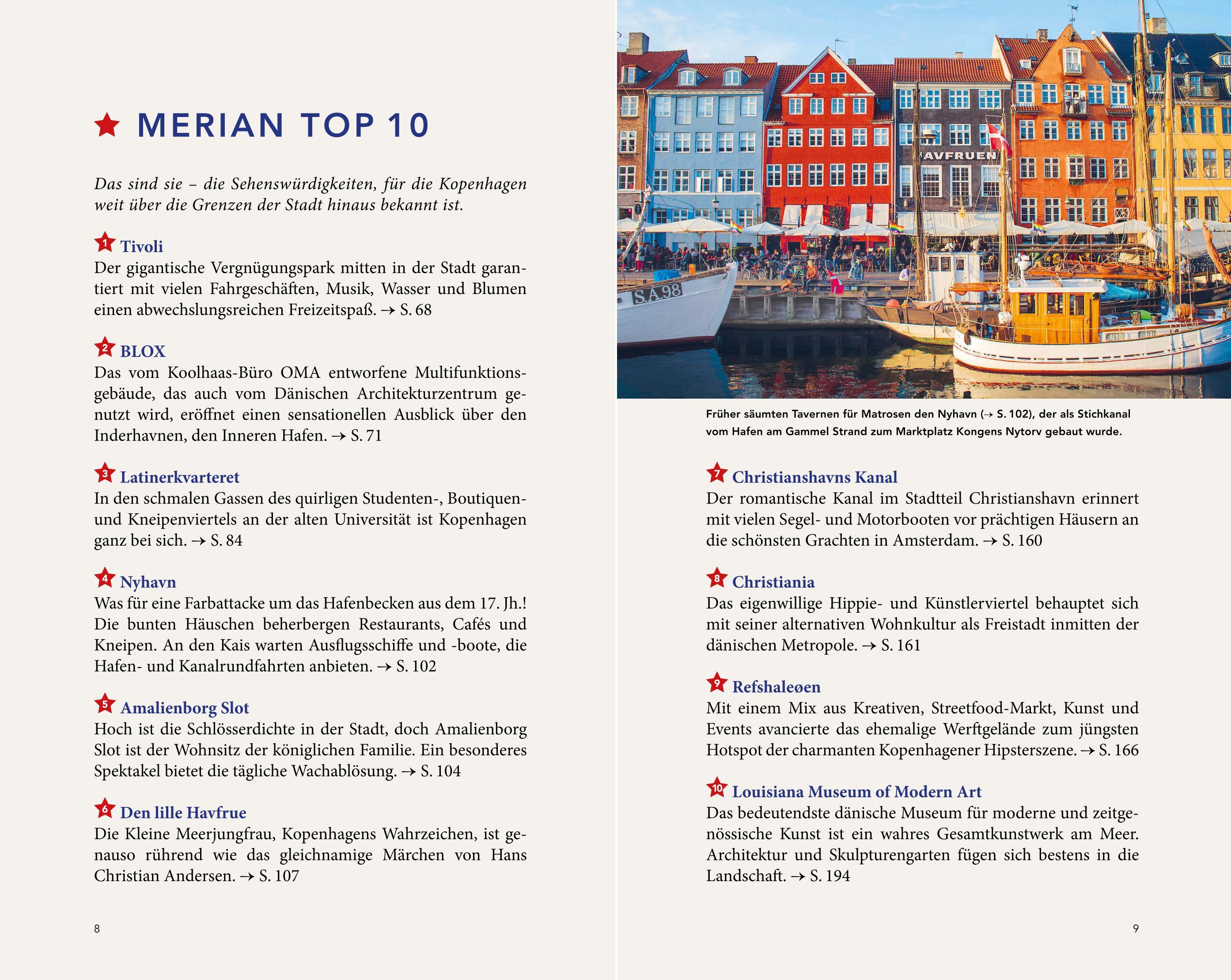 Beispielinhalt (Bild) MERIAN Reiseführer Kopenhagen