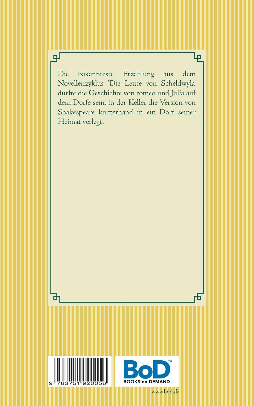 Rückseitencover Romeo und Julia auf dem Dorfe