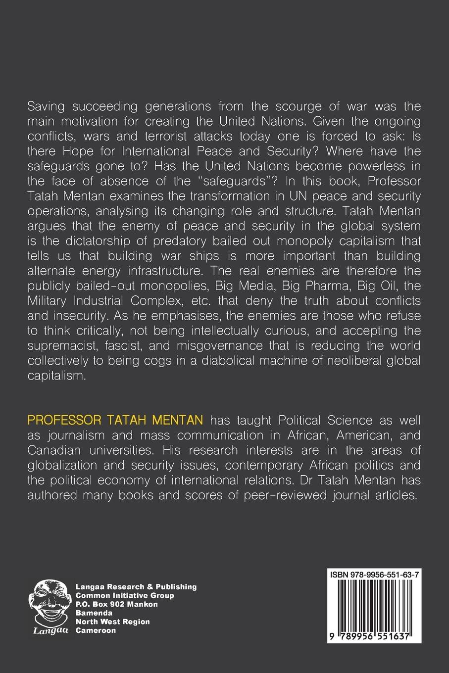 Rückseitencover The United Nations Organization