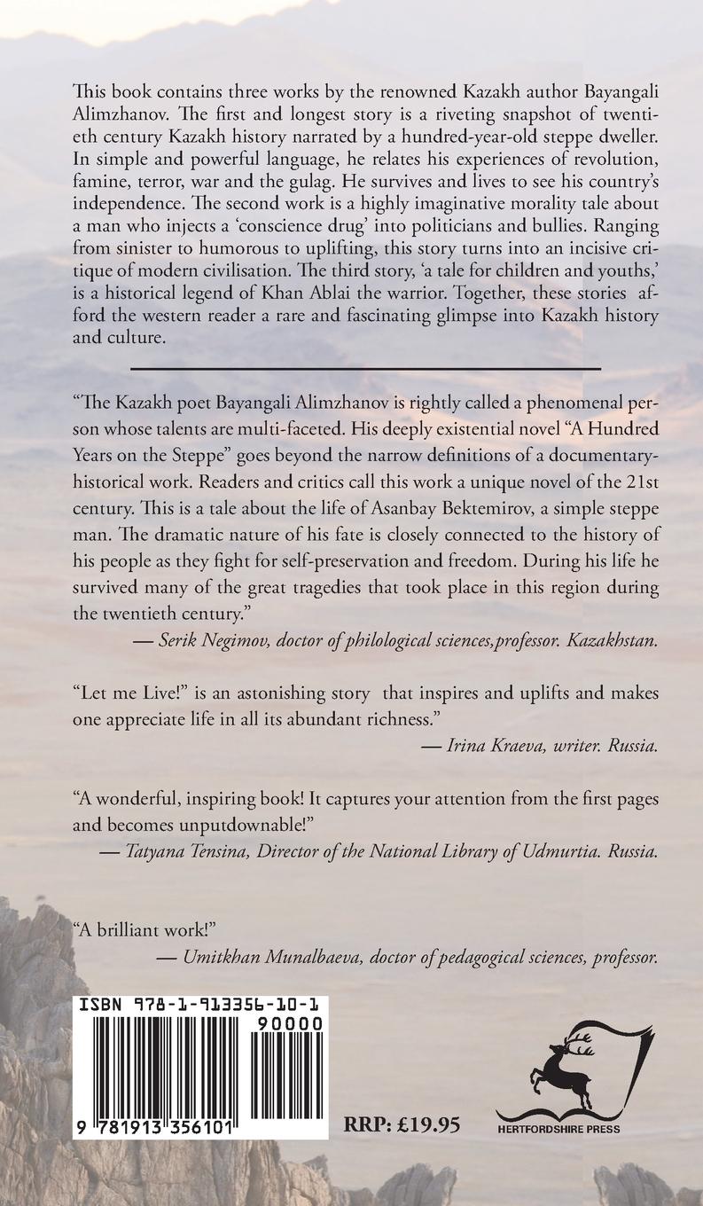 Rückseitencover A HUNDRED YEARS ON THE STEPPE