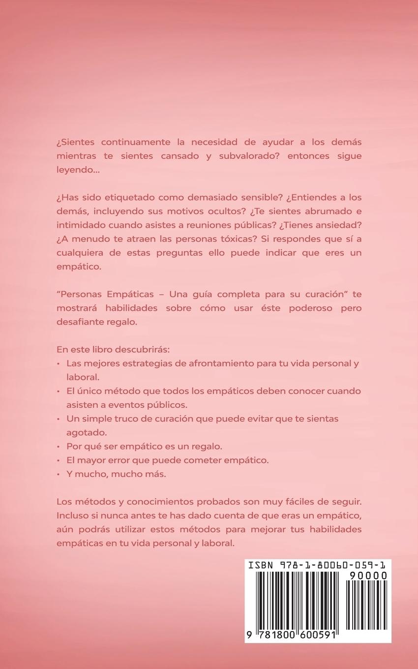 Rückseitencover Personas Empáticas -Una guía completa para su curación