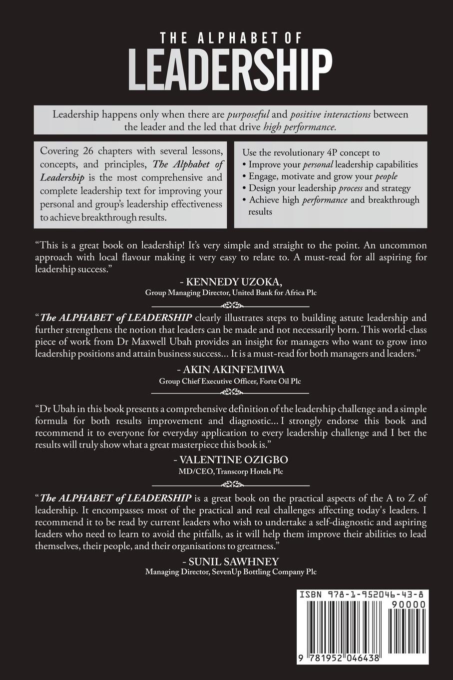 Rückseitencover The Alphabet of Leadership