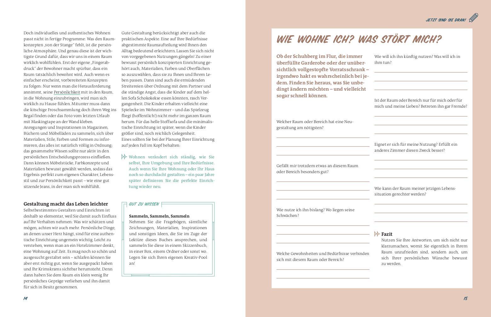 Beispielinhalt (Bild) Perfekt einrichten