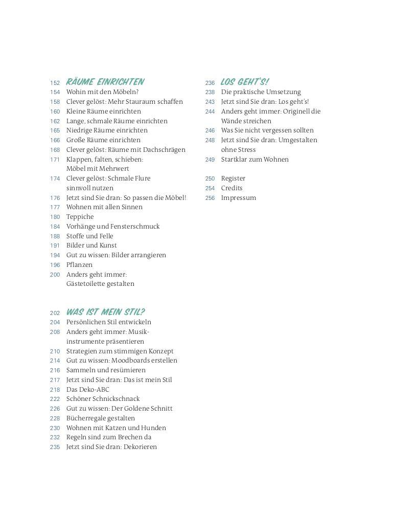 Beispielinhalt (Bild) Perfekt einrichten