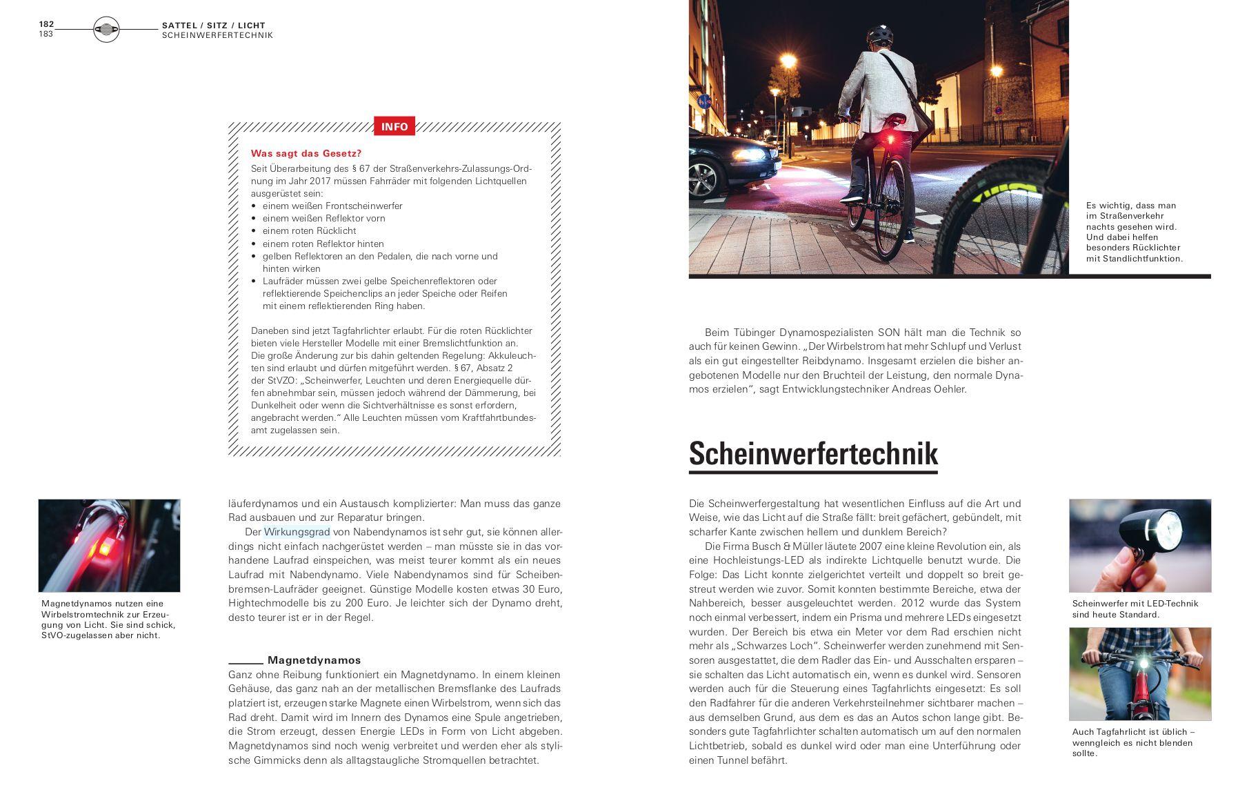 Beispielinhalt (Bild) Handbuch Fahrrad und E-Bike