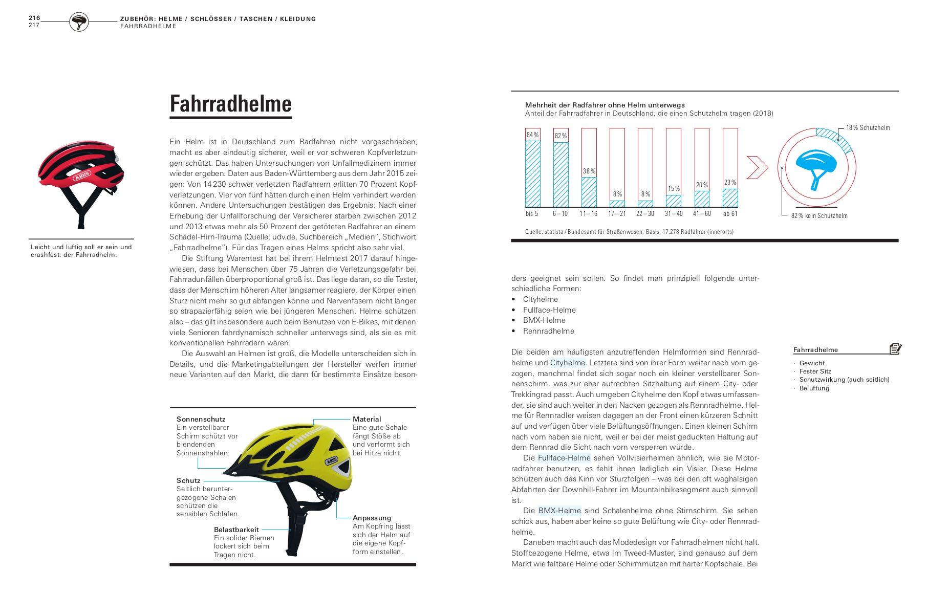 Beispielinhalt (Bild) Handbuch Fahrrad und E-Bike
