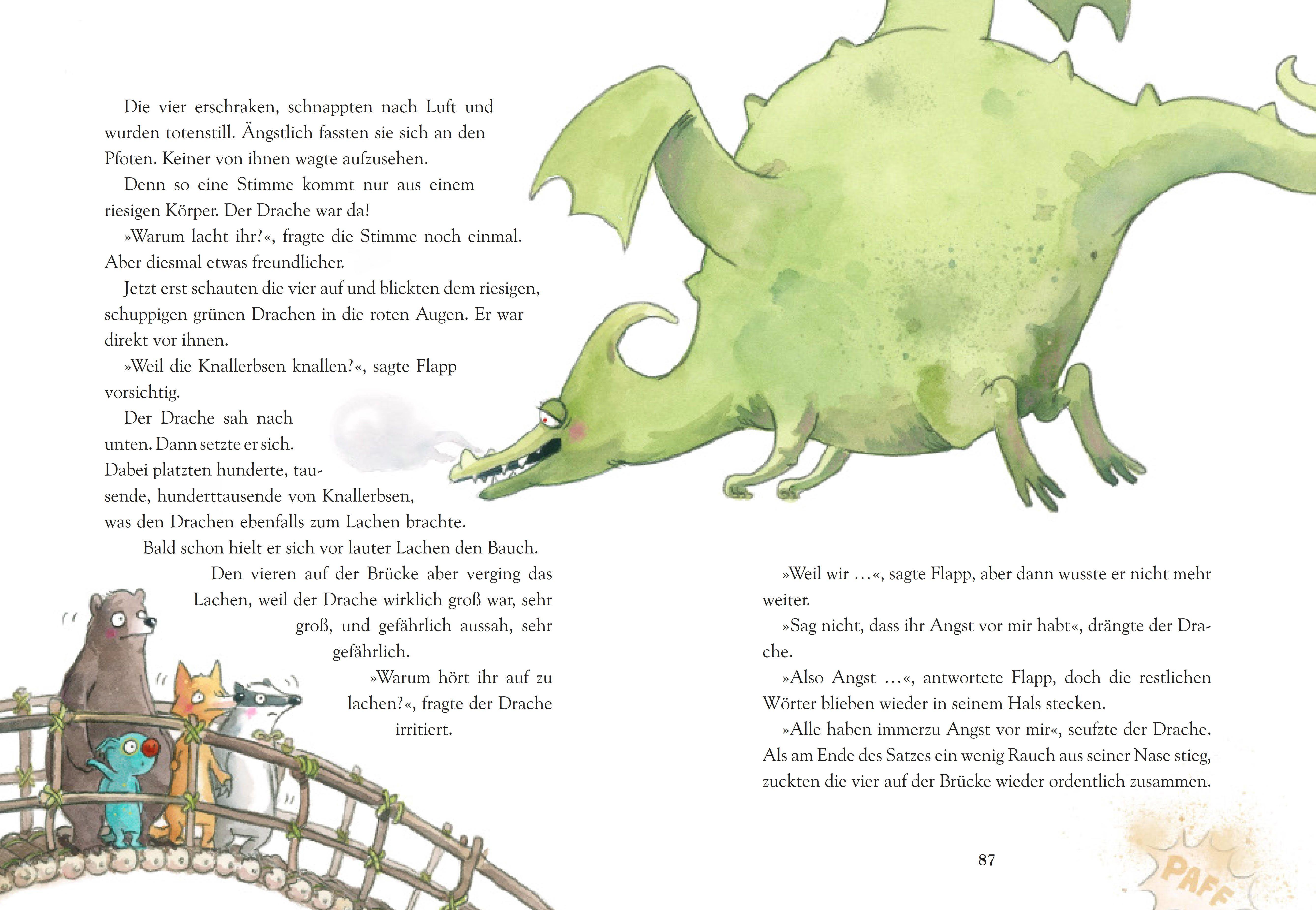 Beispielinhalt (Bild) Der Happaflapp reist in den Müthenwald