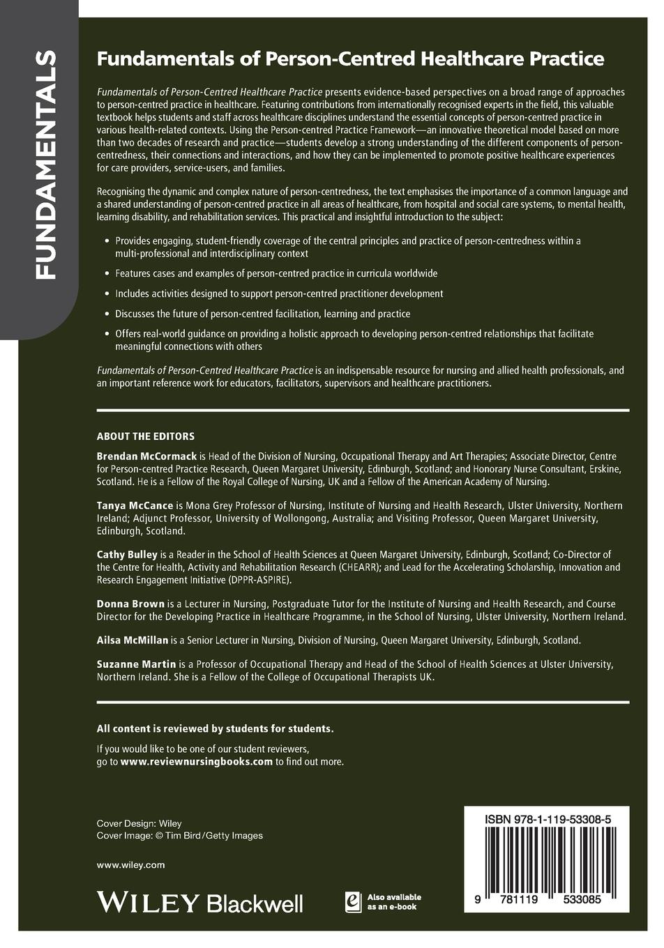 Rückseitencover Fundamentals of Person-Centred Healthcare Practice