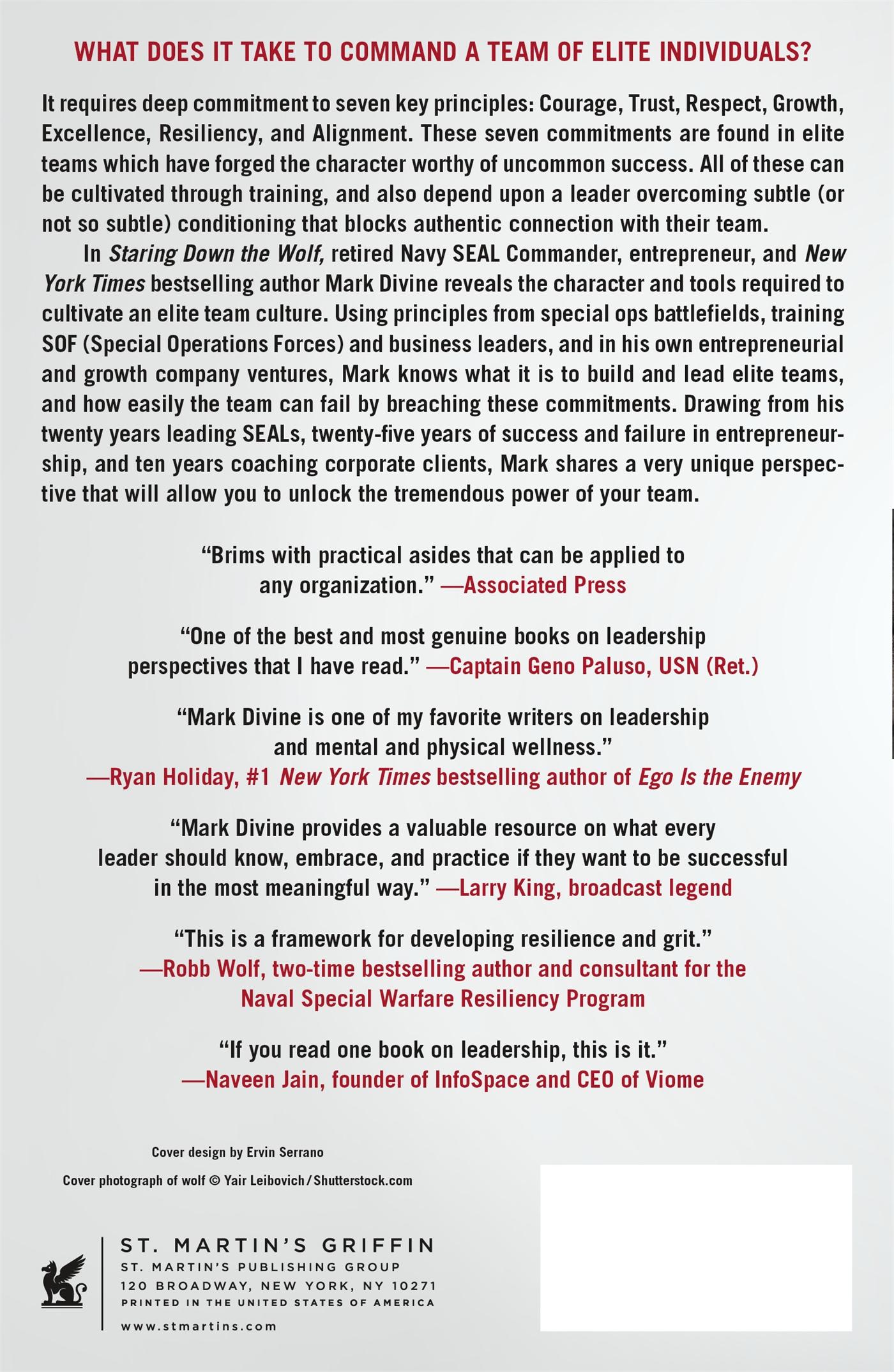 Rückseitencover Staring Down the Wolf