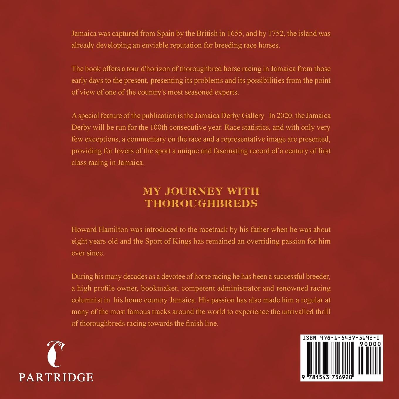 Rückseitencover My Journey with Thoroughbreds