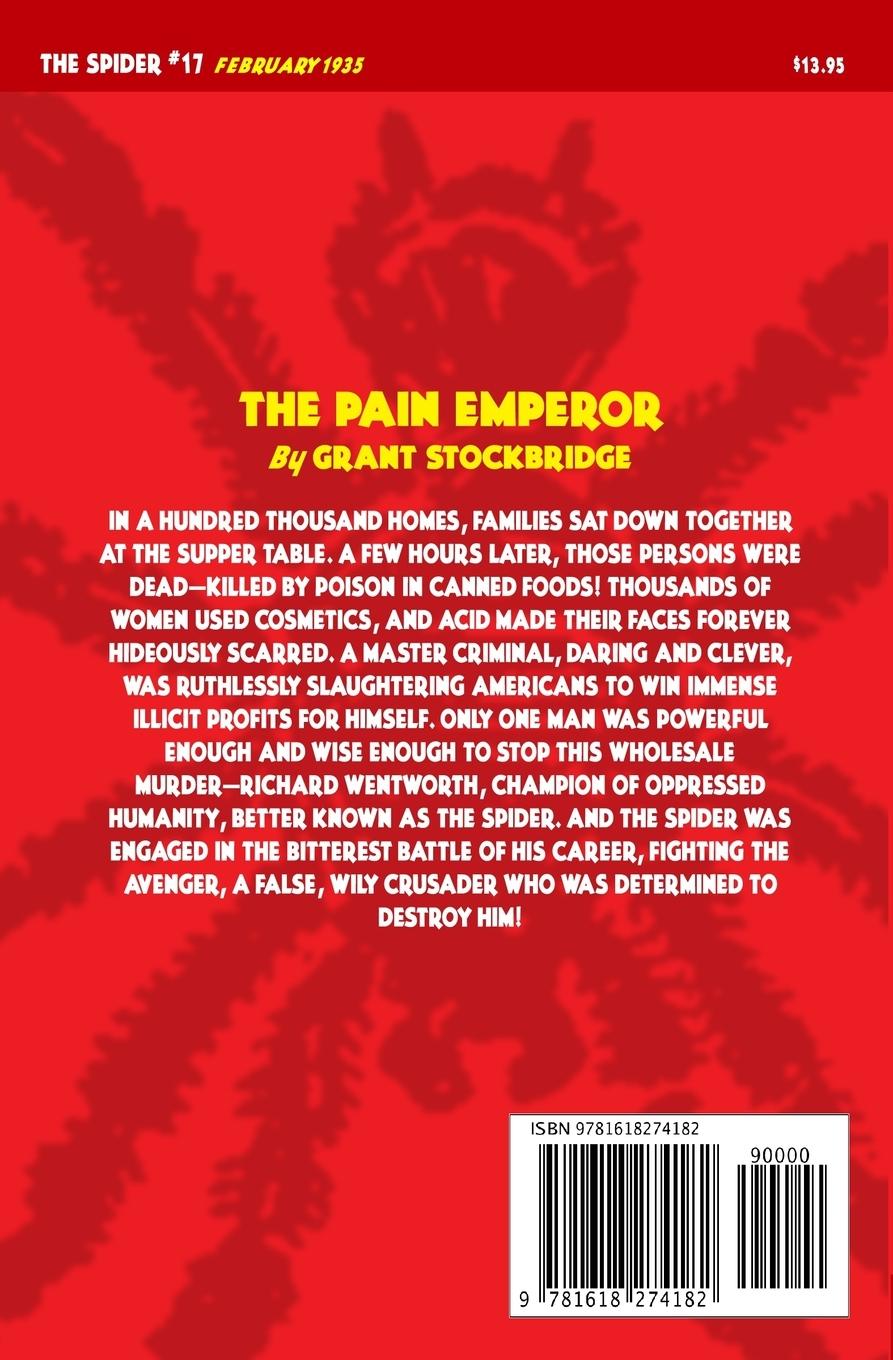 Rückseitencover The Spider #17: The Pain Emperor