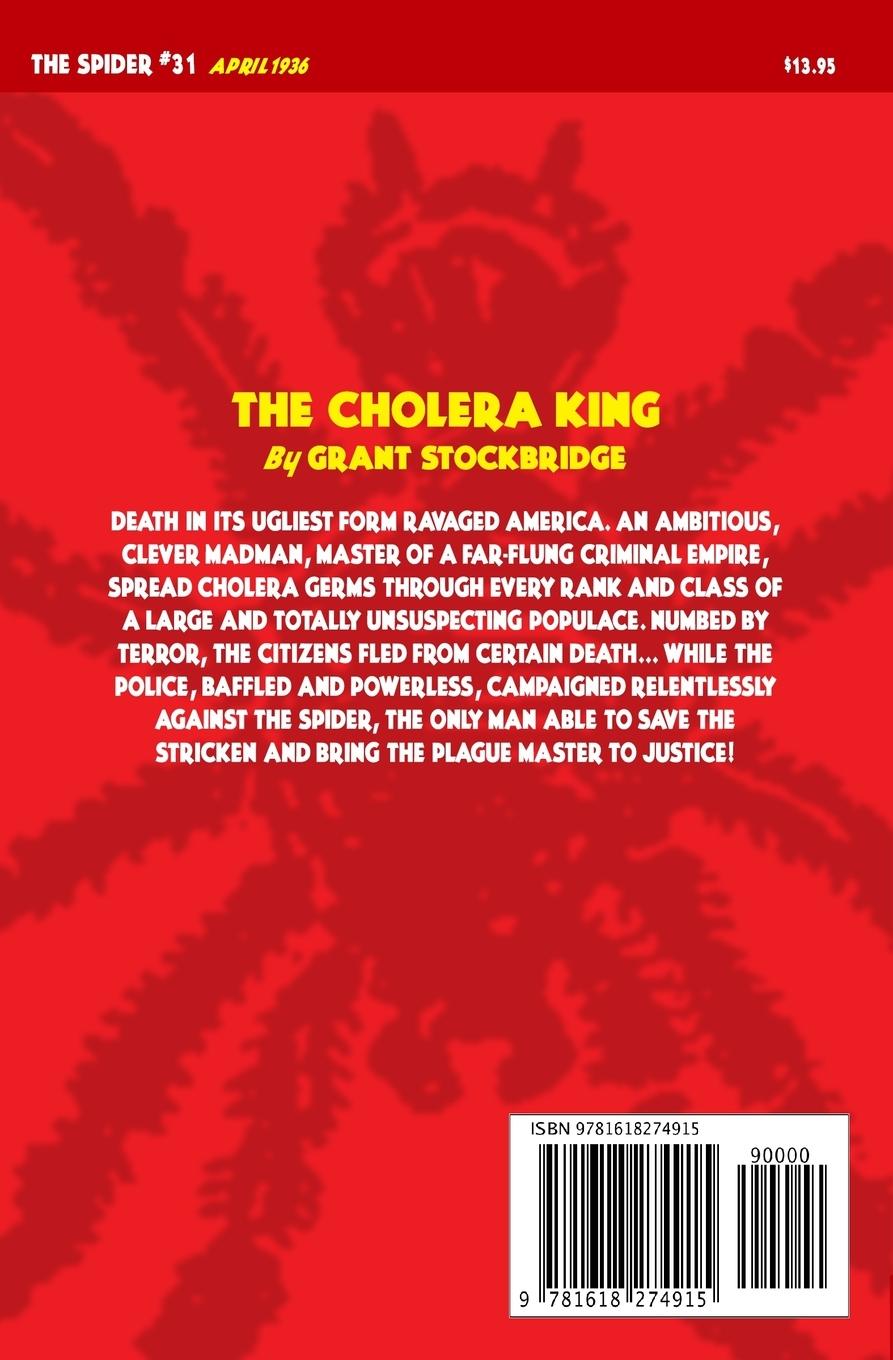 Rückseitencover The Spider #31: The Cholera King