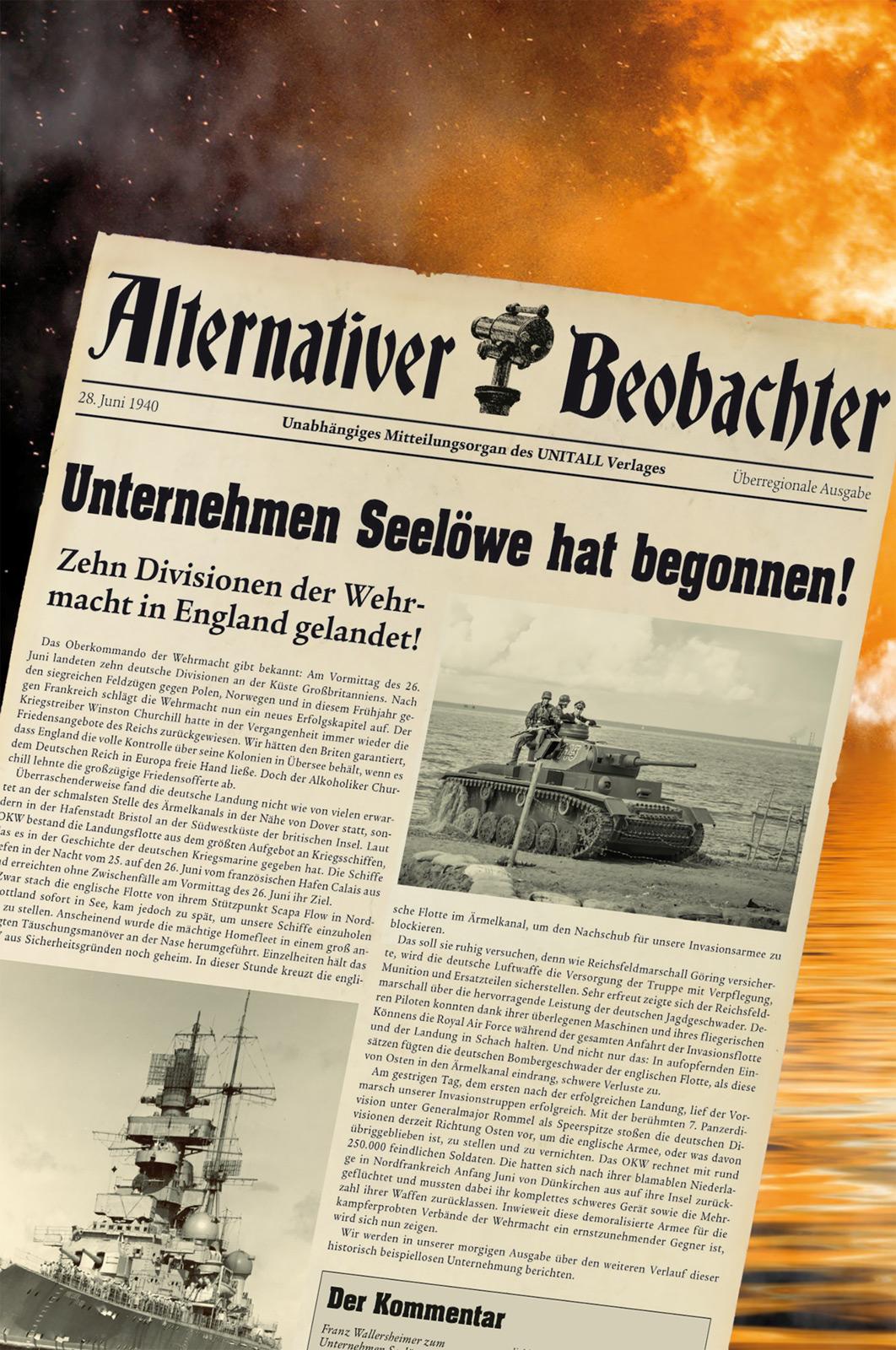 Vorderes Coverbild Alternativer Beobachter: Unternehmen Seelöwe hat begonnen!