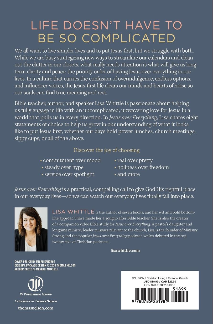 Rückseitencover Jesus Over Everything