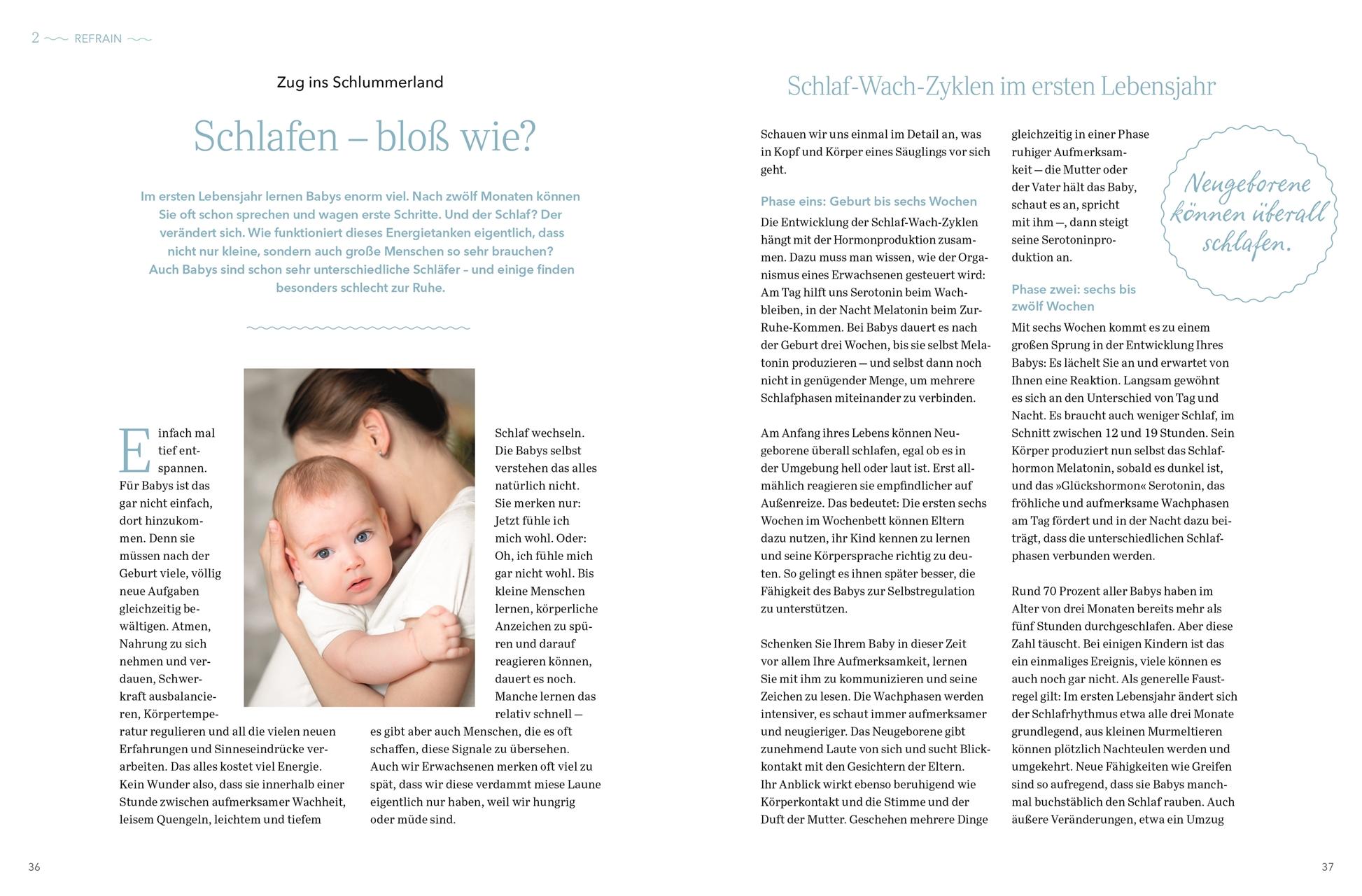Beispielinhalt (Bild) ELTERN-Ratgeber. Schlaf, mein Baby, schlaf