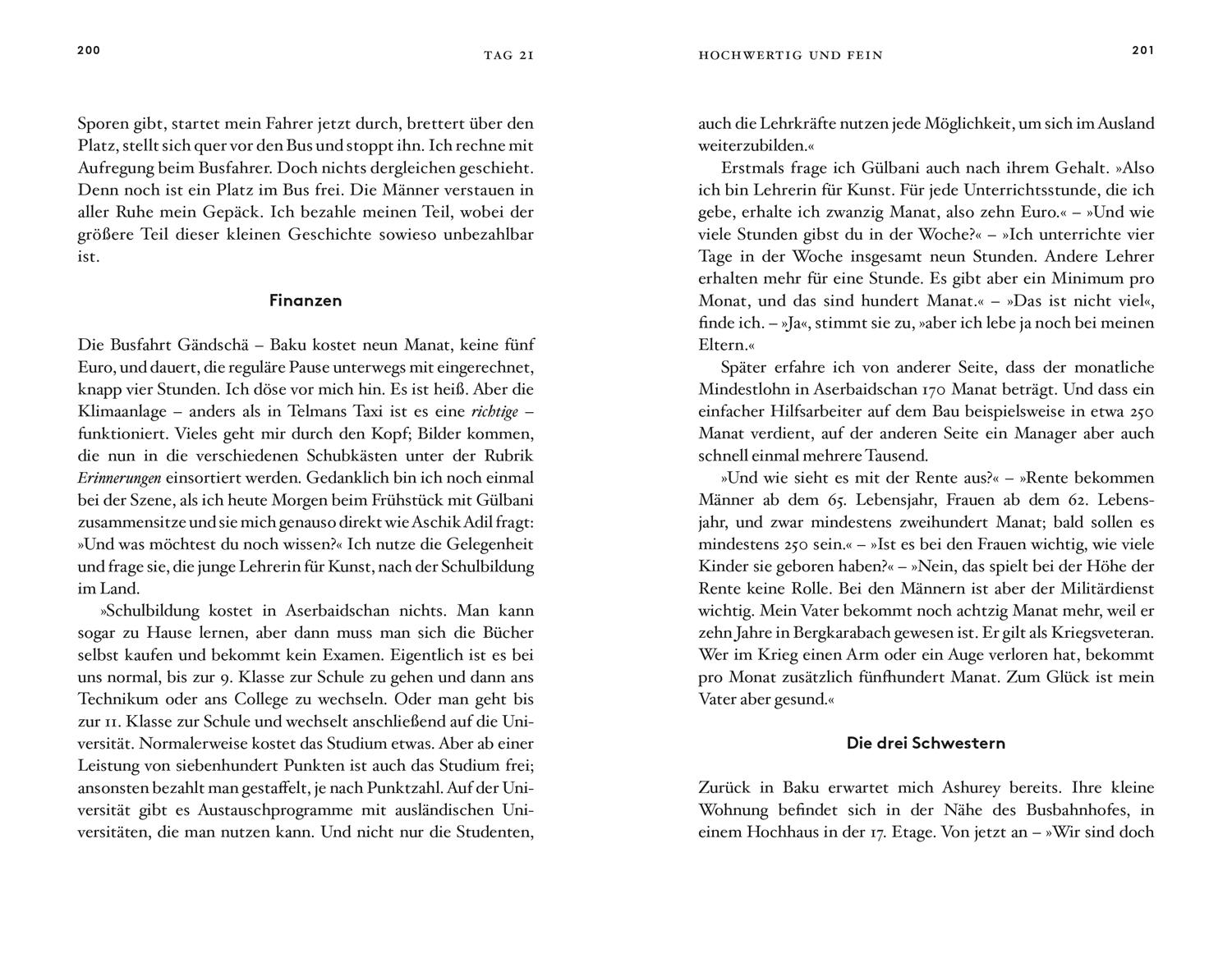 Beispielinhalt (Bild) 40 Tage Aserbaidschan (DuMont Reiseabenteuer)