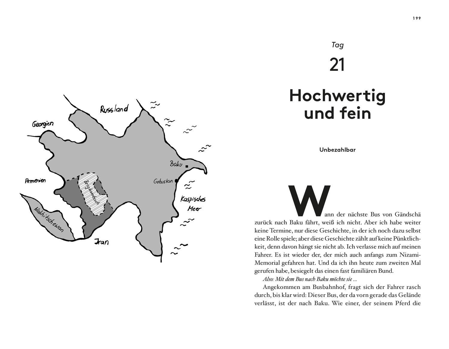 Beispielinhalt (Bild) 40 Tage Aserbaidschan (DuMont Reiseabenteuer)