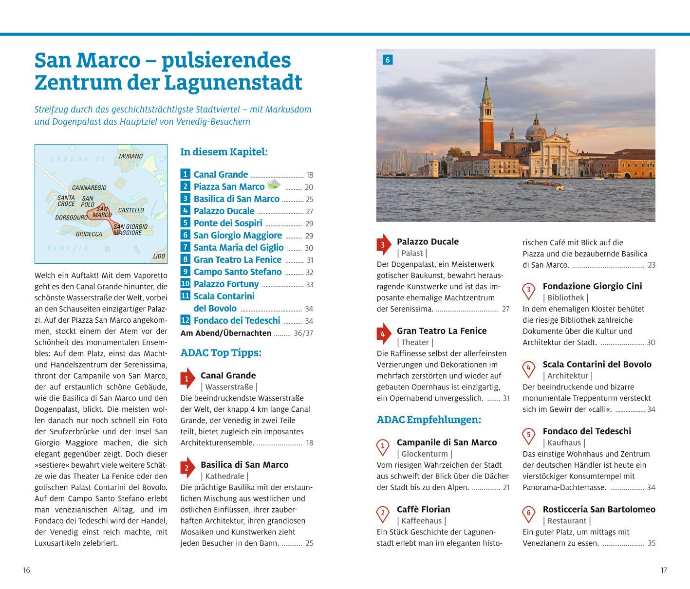 Beispielinhalt (Bild) ADAC Reiseführer Venedig