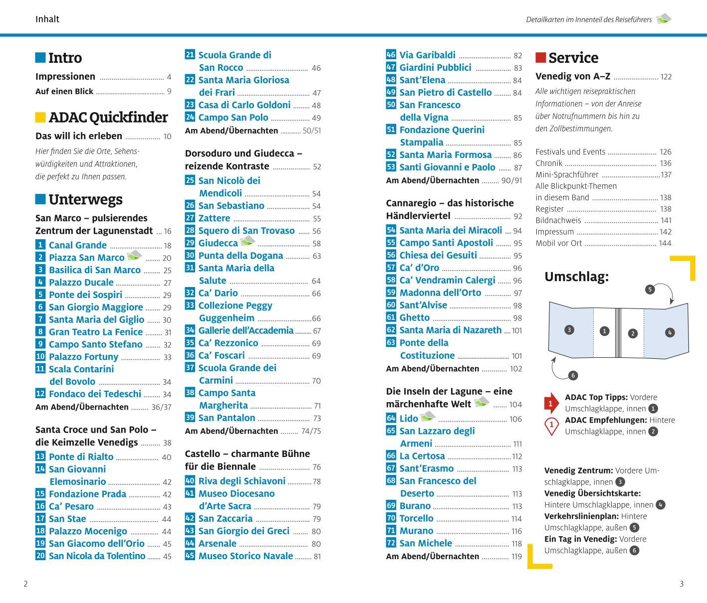Beispielinhalt (Bild) ADAC Reiseführer Venedig