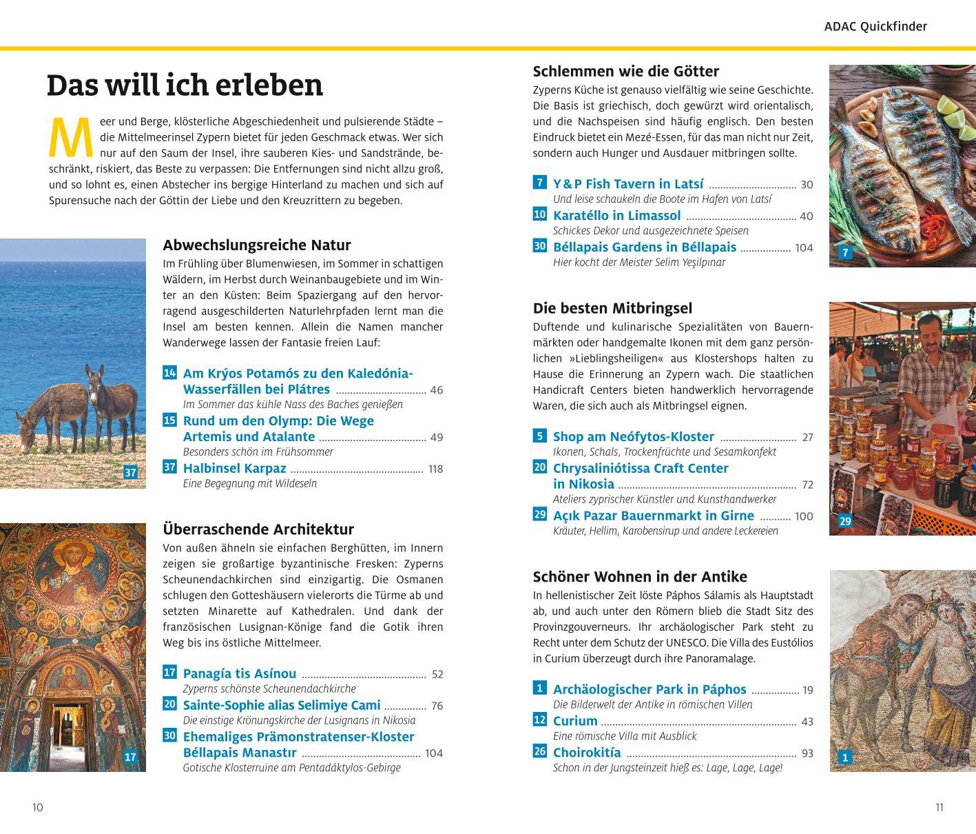 Beispielinhalt (Bild) ADAC Reiseführer Zypern