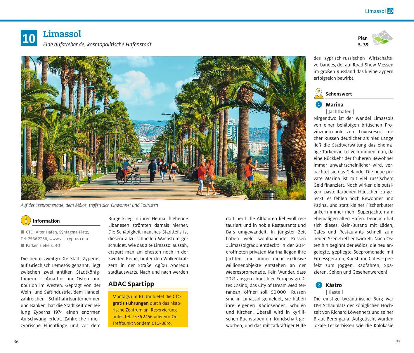 Beispielinhalt (Bild) ADAC Reiseführer Zypern