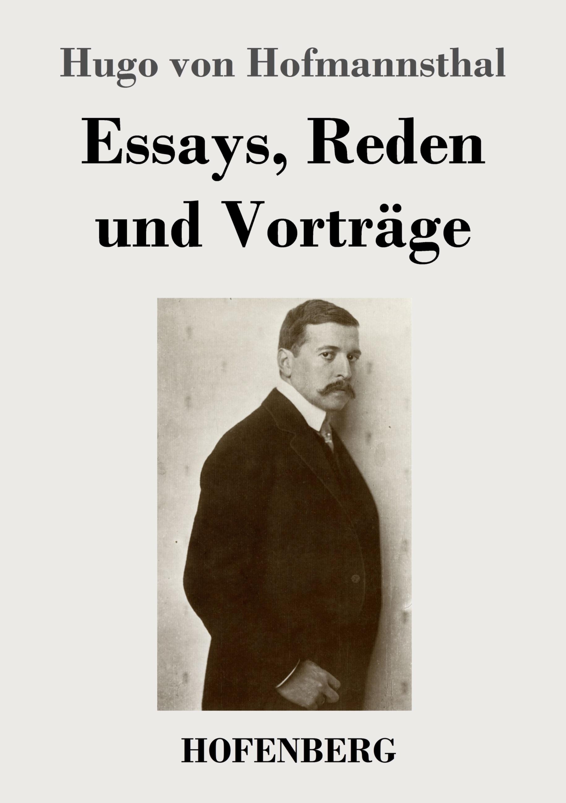 Vorderes Coverbild Essays, Reden und Vorträge