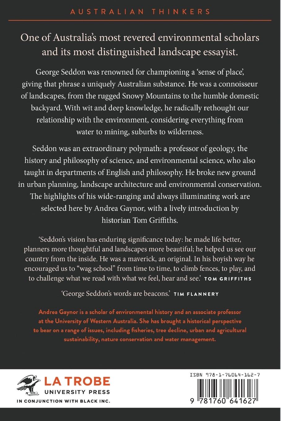 Rückseitencover George Seddon