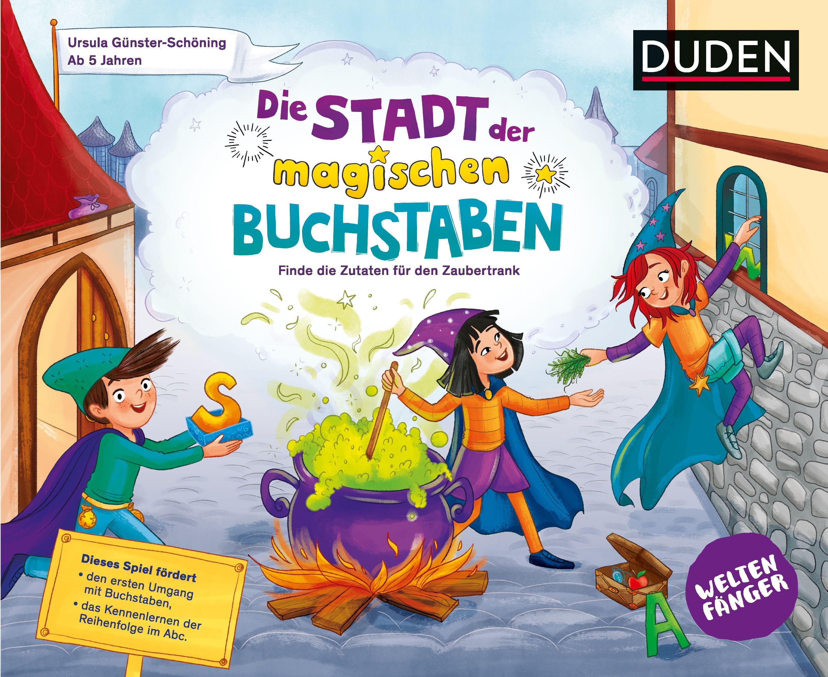 Vorderes Coverbild Weltenfänger: Die Stadt der magischen Buchstaben (Spiel) - ab 5 Jahren