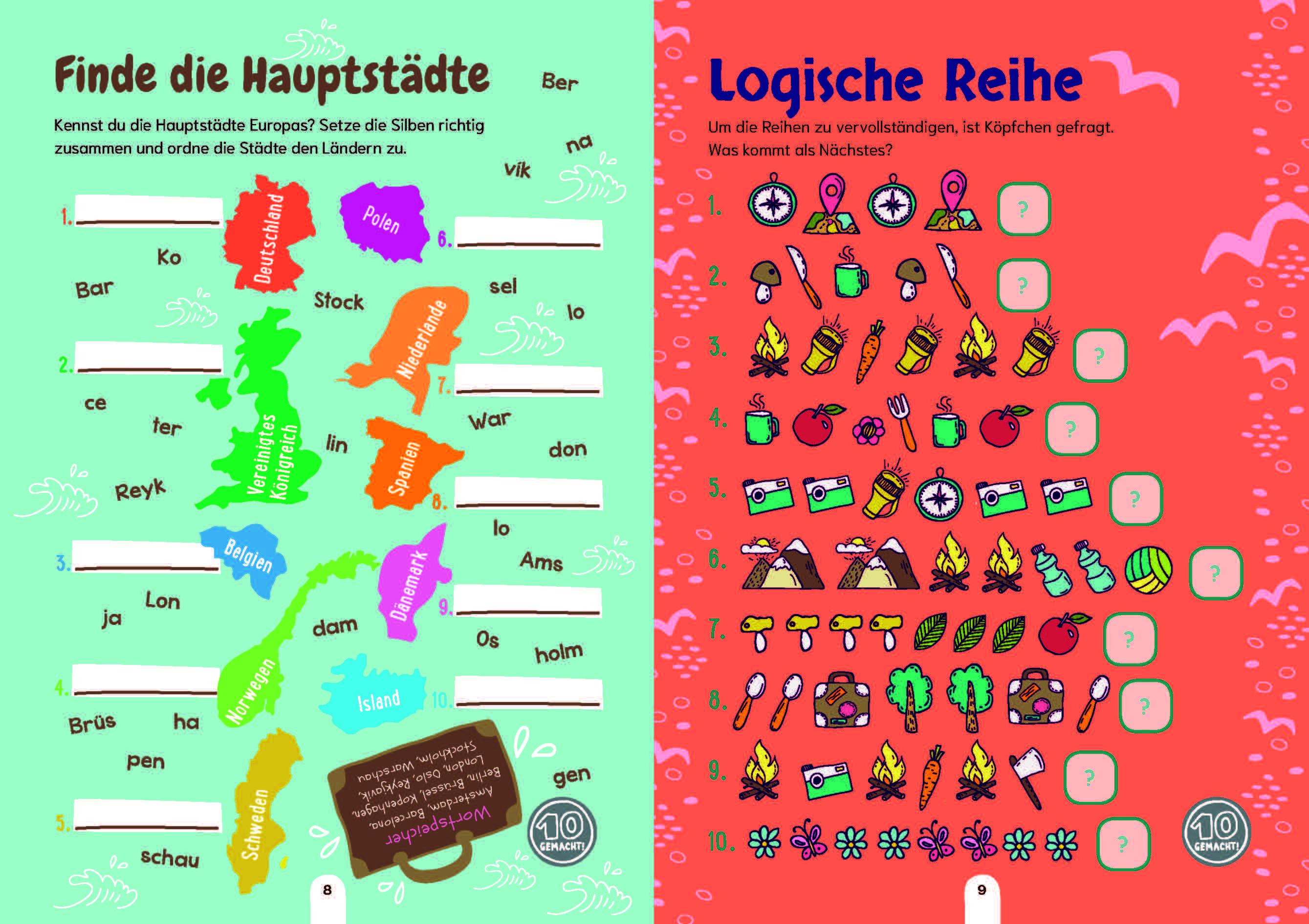 Beispielinhalt (Bild) Mach 10! Koffer packen und los! - Ab 8 Jahren
