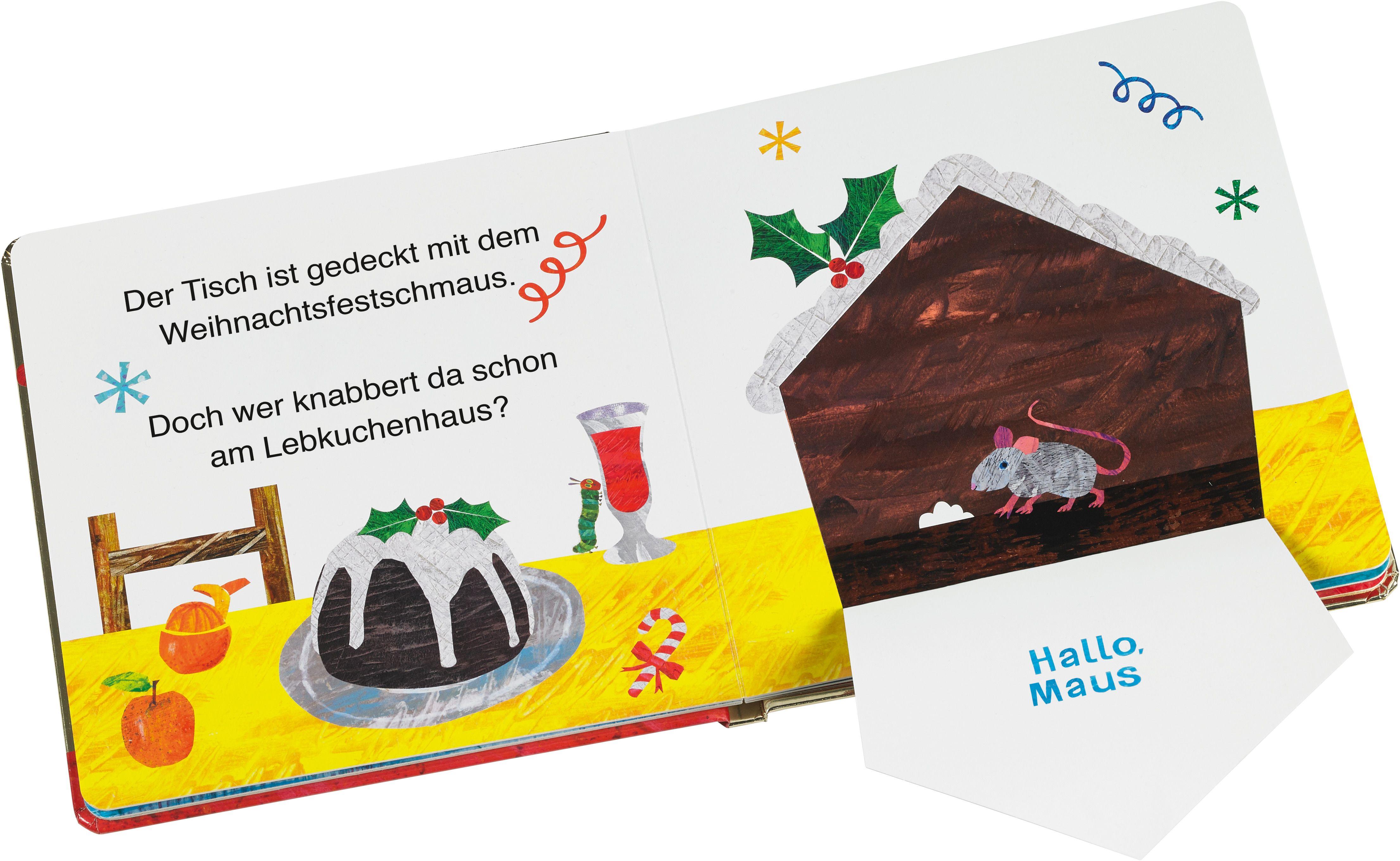 Beispielinhalt (Bild) Die kleine Raupe Nimmersatt feiert Weihnachten