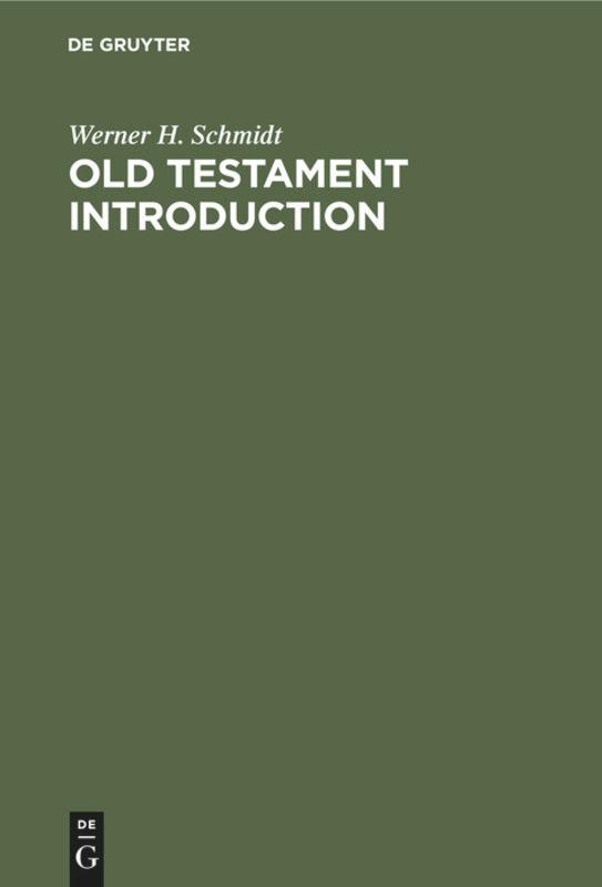 Vorderes Coverbild Old Testament Introduction