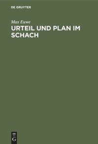 Vorderes Coverbild Urteil und Plan im Schach
