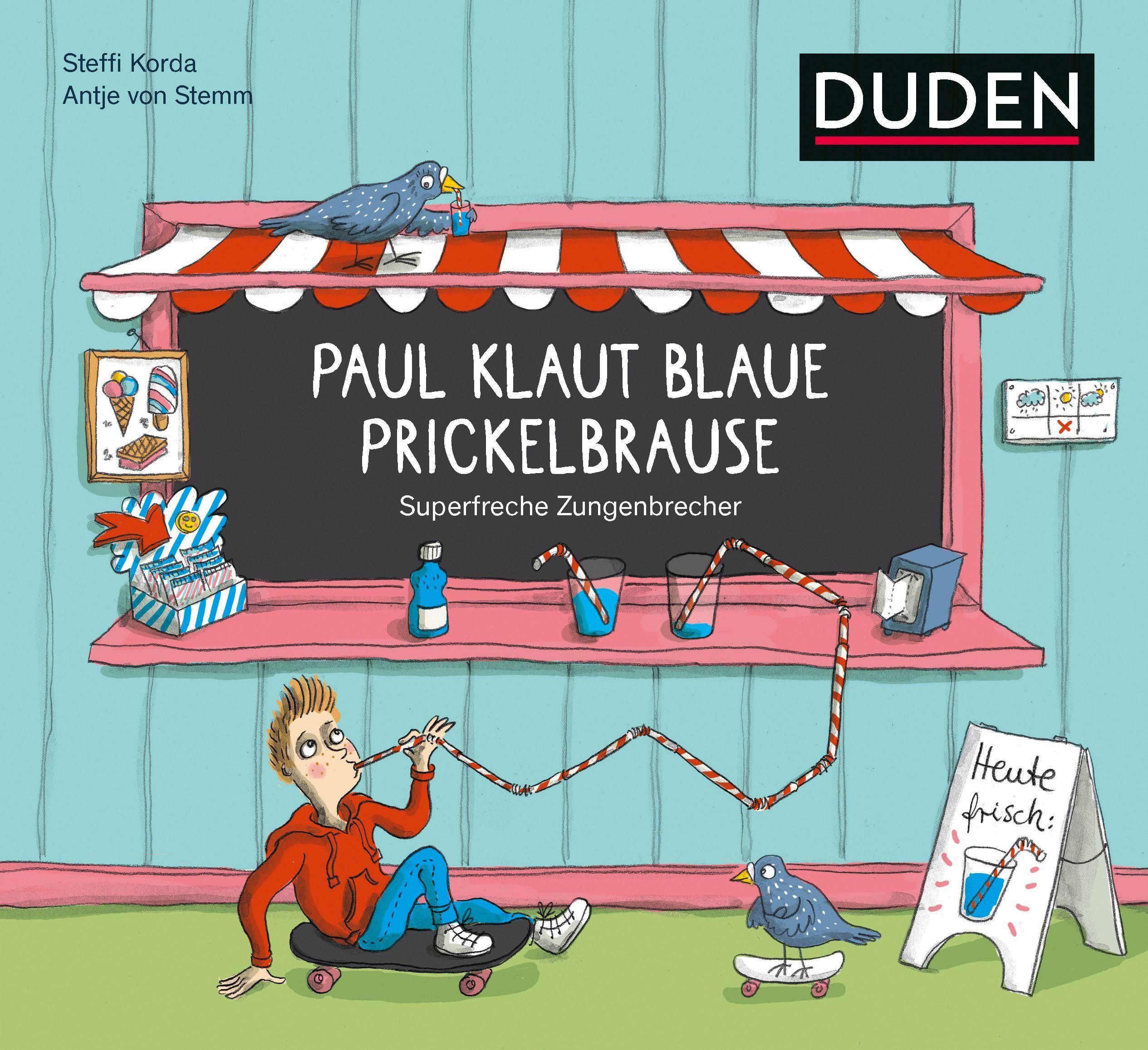 Vorderes Coverbild Paul klaut blaue Prickelbrause - Superfreche Zungenbrecher - ab 5 Jahren