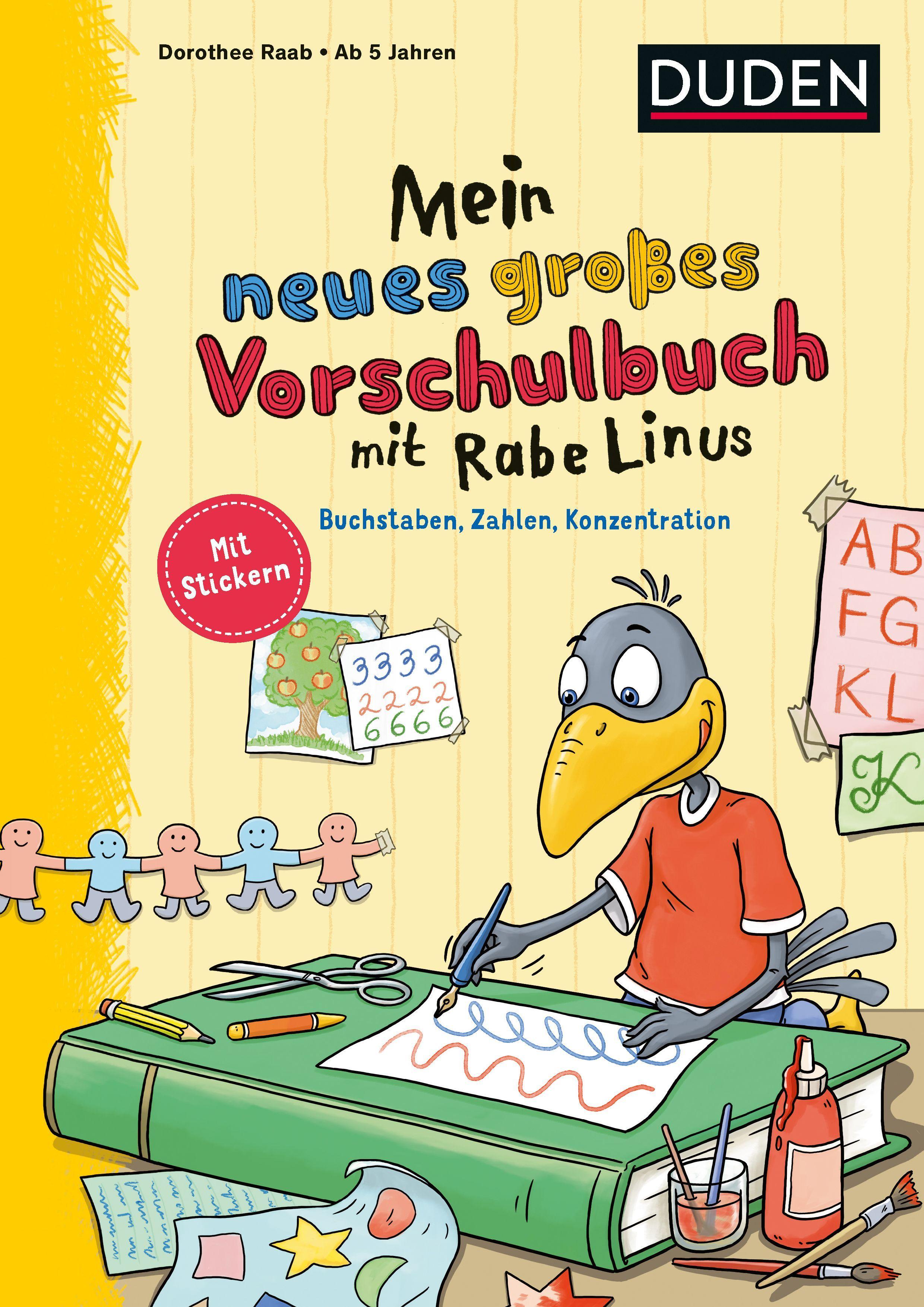 Vorderes Coverbild Mein neues großes Vorschulbuch mit Rabe Linus