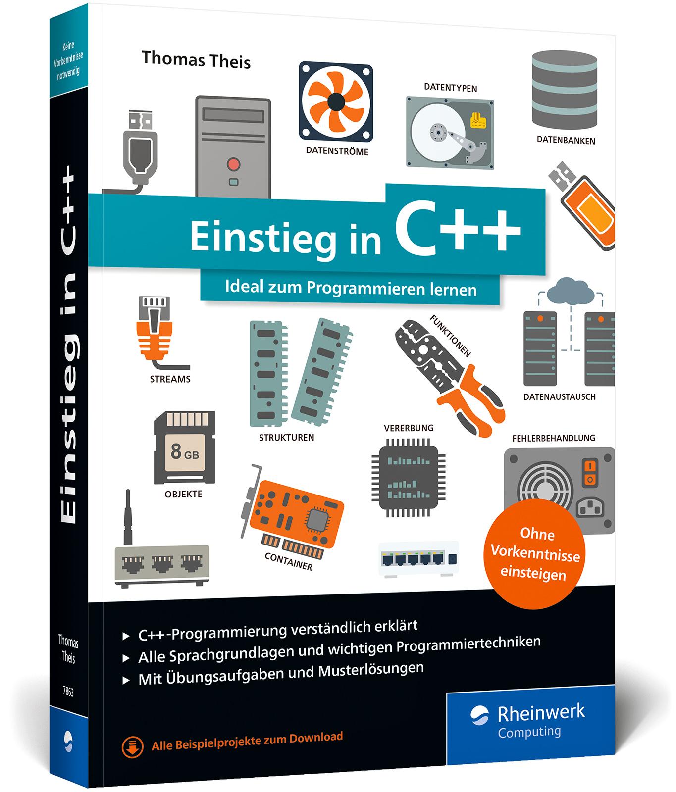 Vorderes Coverbild Einstieg in C++